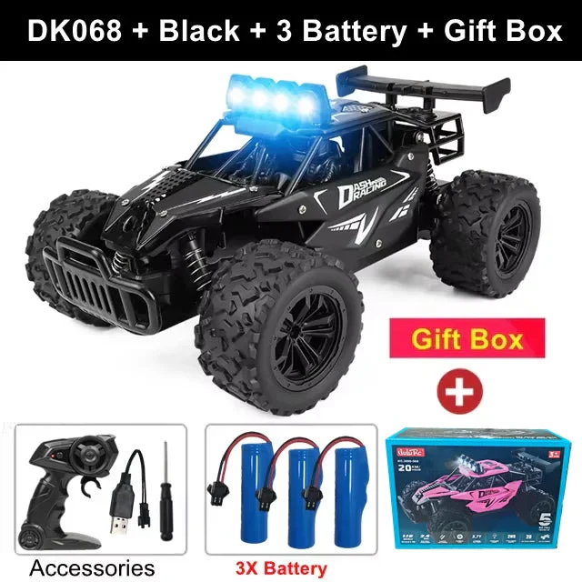 1:16 RC Drift Racing Car - High-Speed Off-Road Alloy Truck with LED Lights, 20KM/H, 2.4G Radio Control for Kids & Adults - Image 13