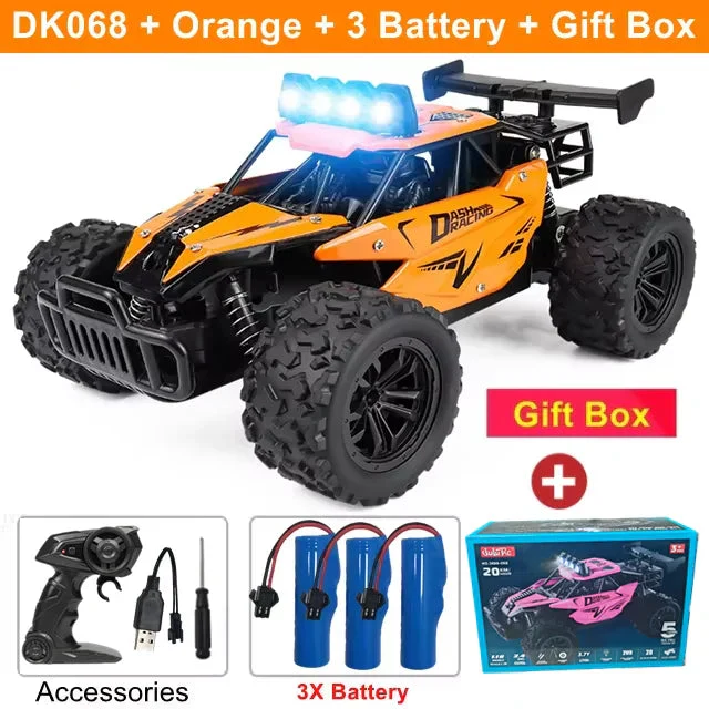 1:16 RC Drift Racing Car - High-Speed Off-Road Alloy Truck with LED Lights, 20KM/H, 2.4G Radio Control for Kids & Adults - Image 9