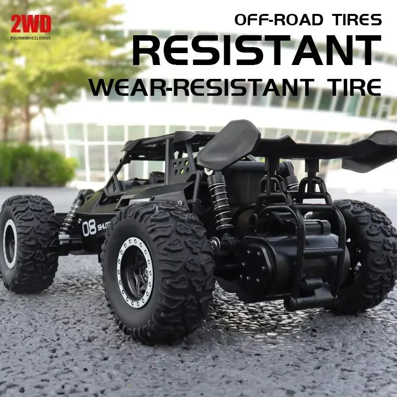 1:16 RC Drift Racing Car - High-Speed Off-Road Alloy Truck with LED Lights, 20KM/H, 2.4G Radio Control for Kids & Adults - Image 6