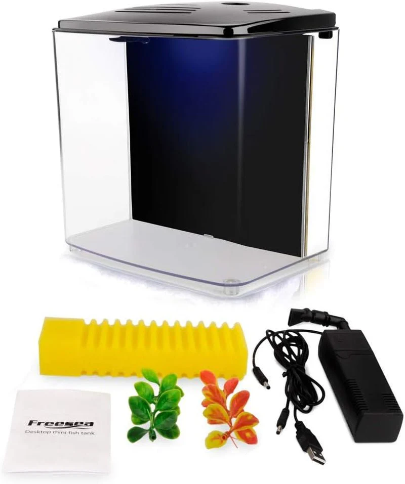 1.2 Gallon Betta Aquarium with LED Light and Filter Pump - Image 5