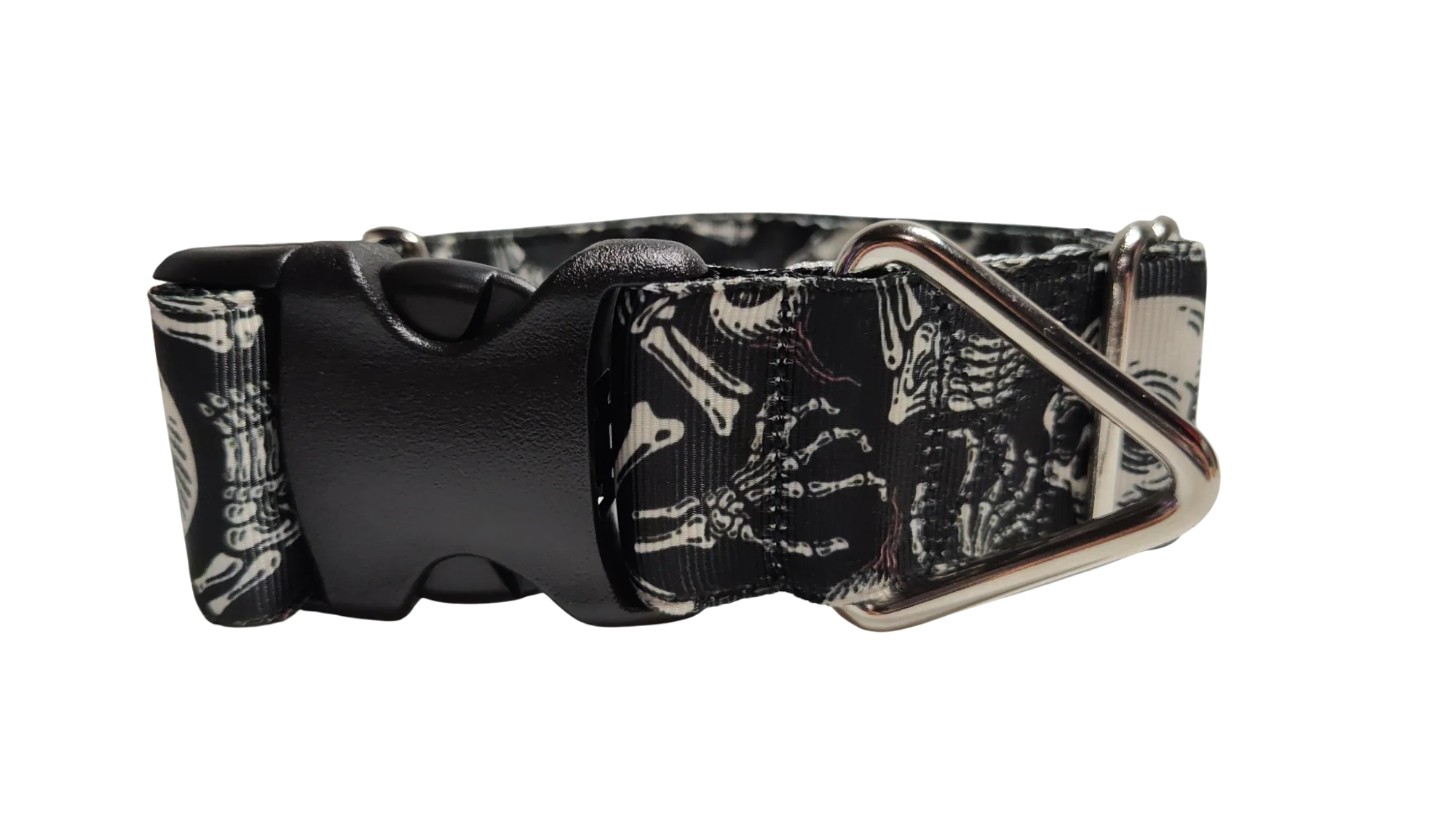 1.5" Skeleton Bones Nylon Dog Collar - Image 2