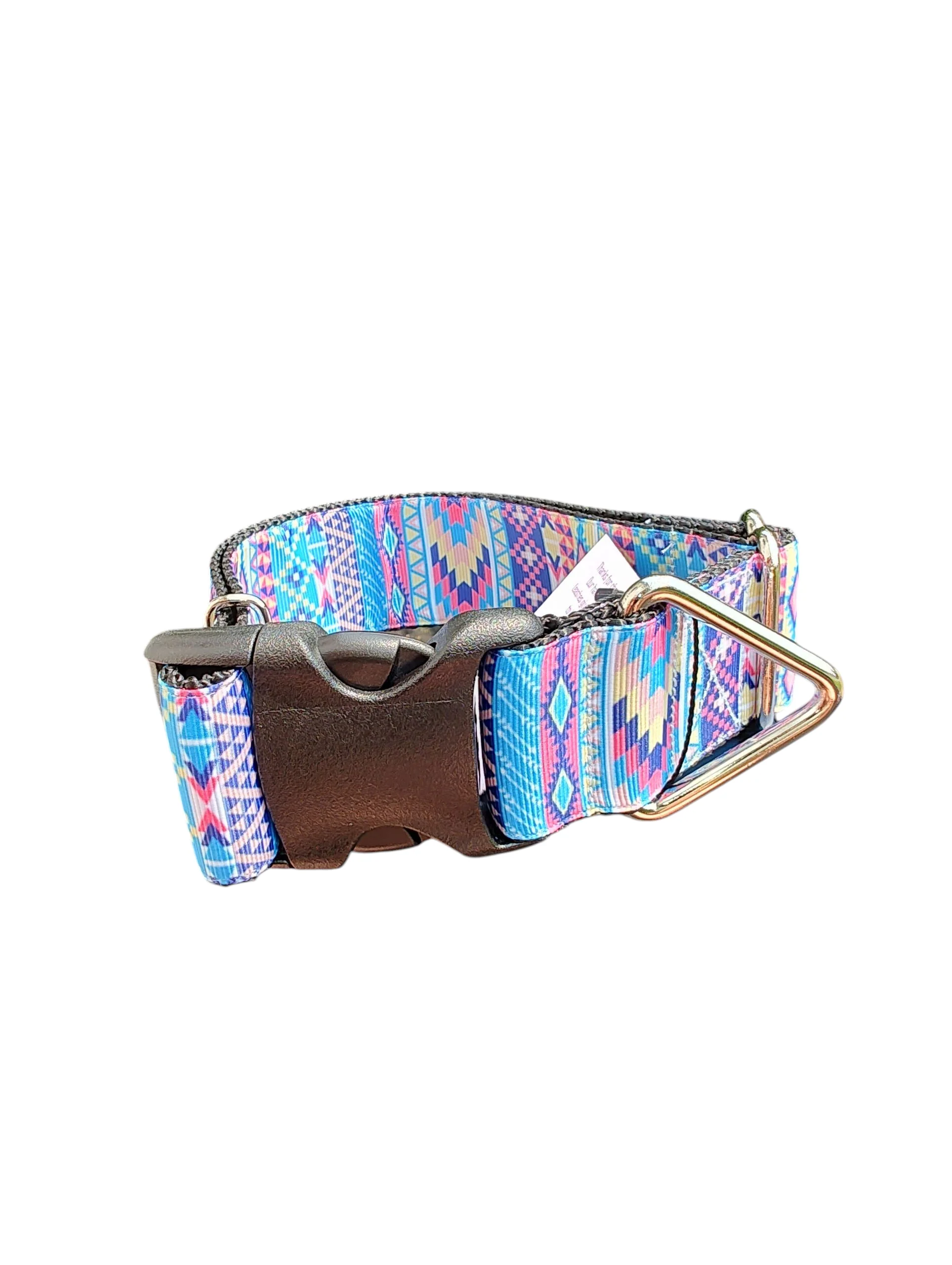 1.5" Wide Aztec Tribal Nylon Dog Collar - Image 2