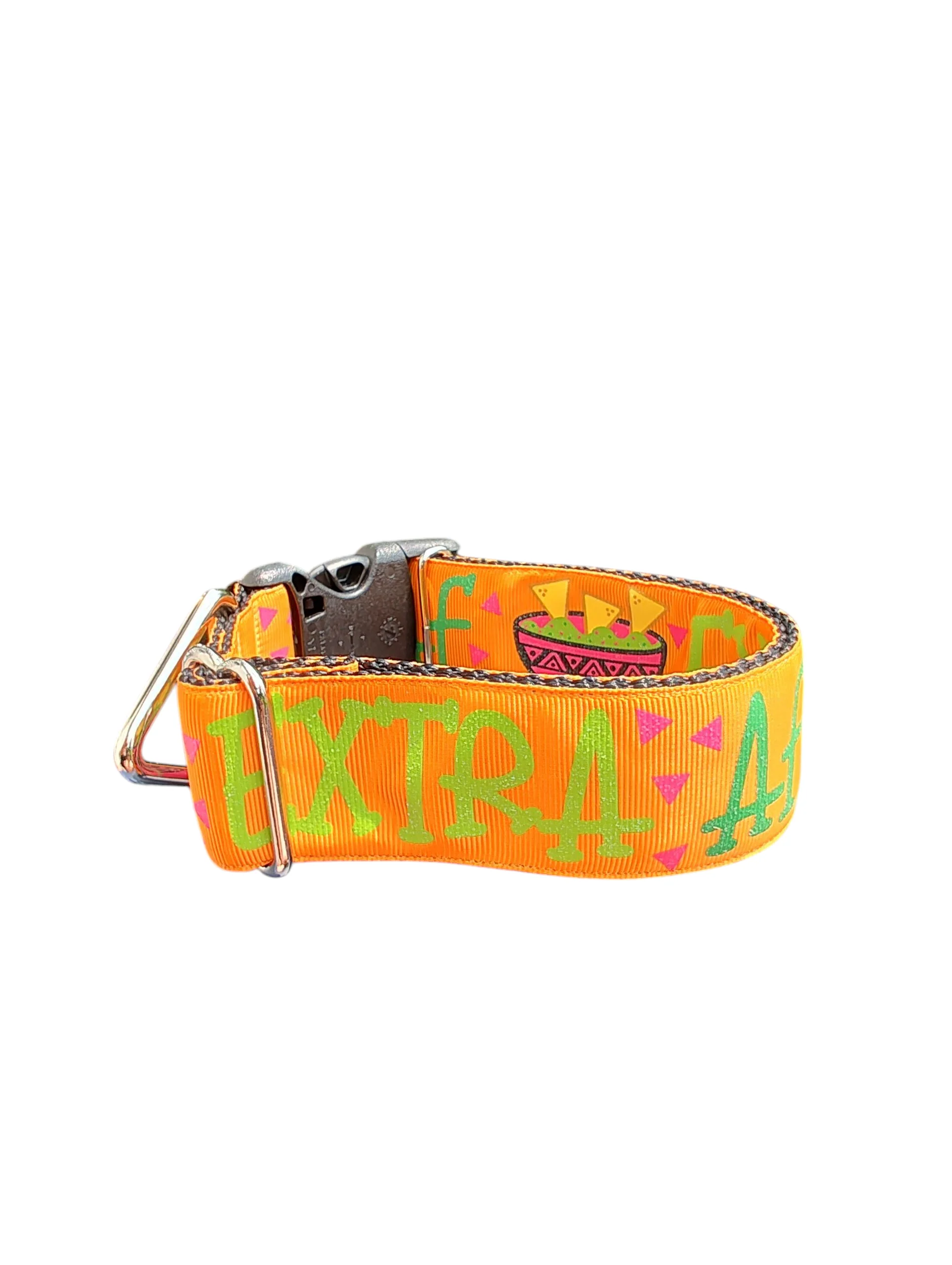 1.5" Wide Extra AF Chips & Guac Nylon Dog Collar - Image 5
