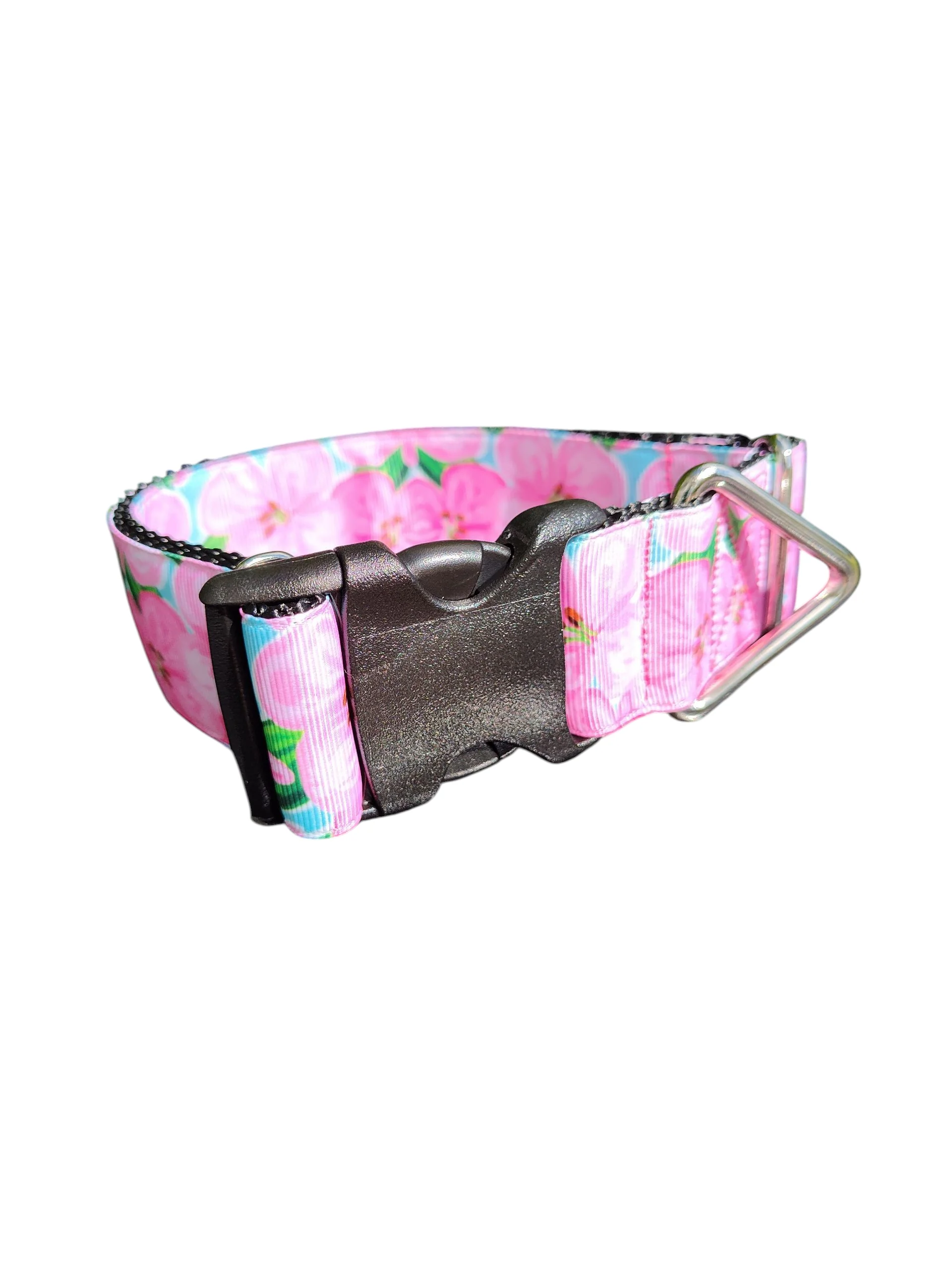 1.5" Wide Flower Girl Nylon Dog Collar - Image 2