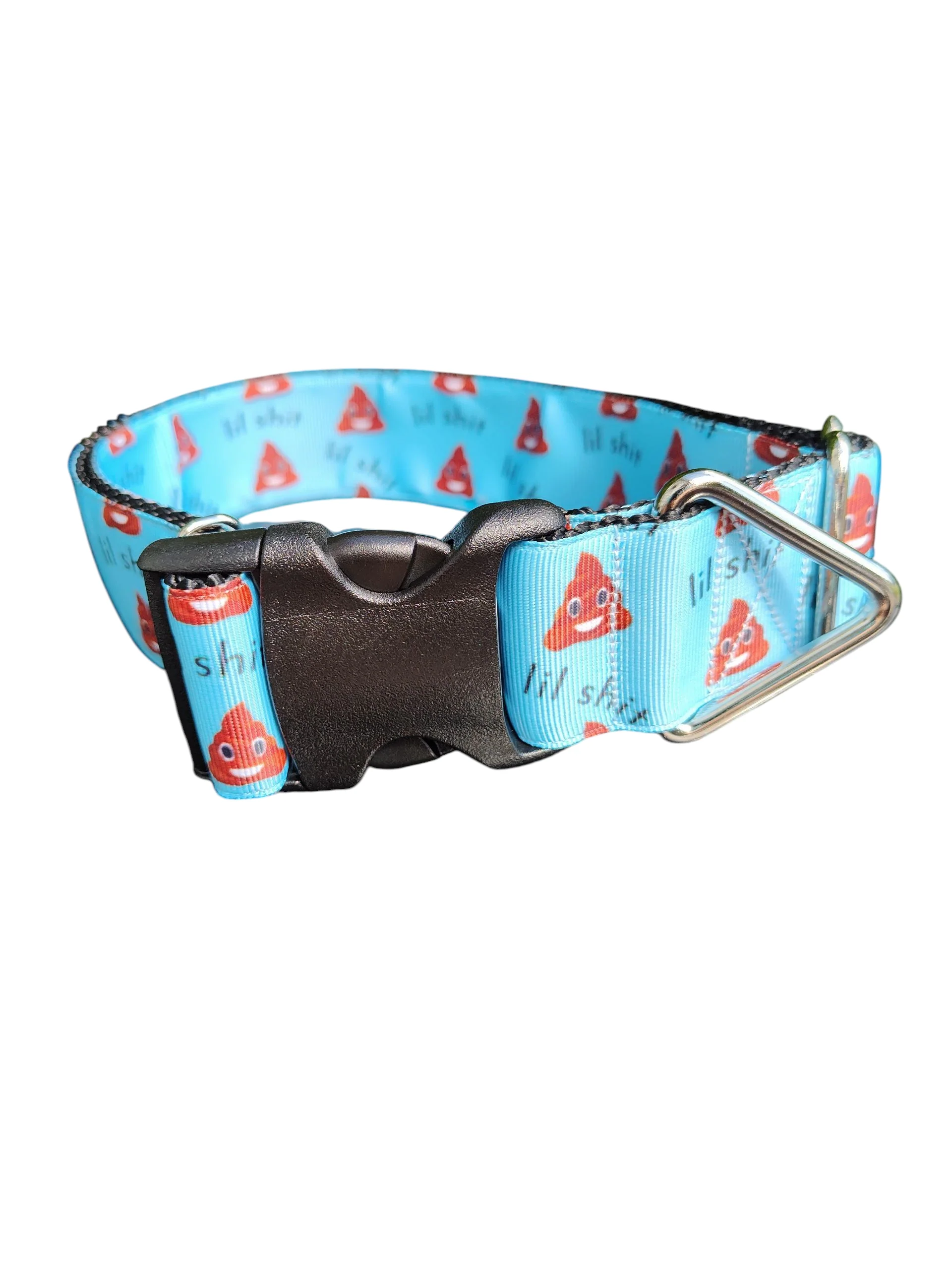 1.5" Wide Lil Shit Nylon Dog Collar - Image 2
