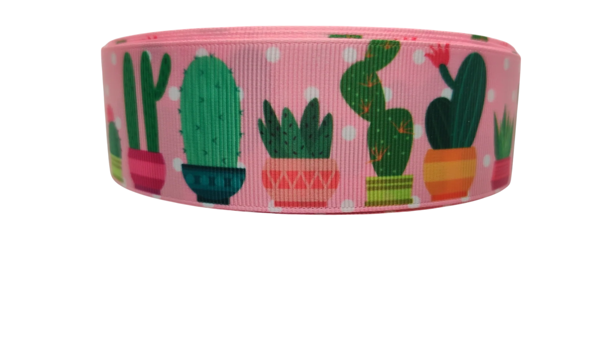 1.5" Wide Potted Cactus Nylon Dog Collar - Image 2