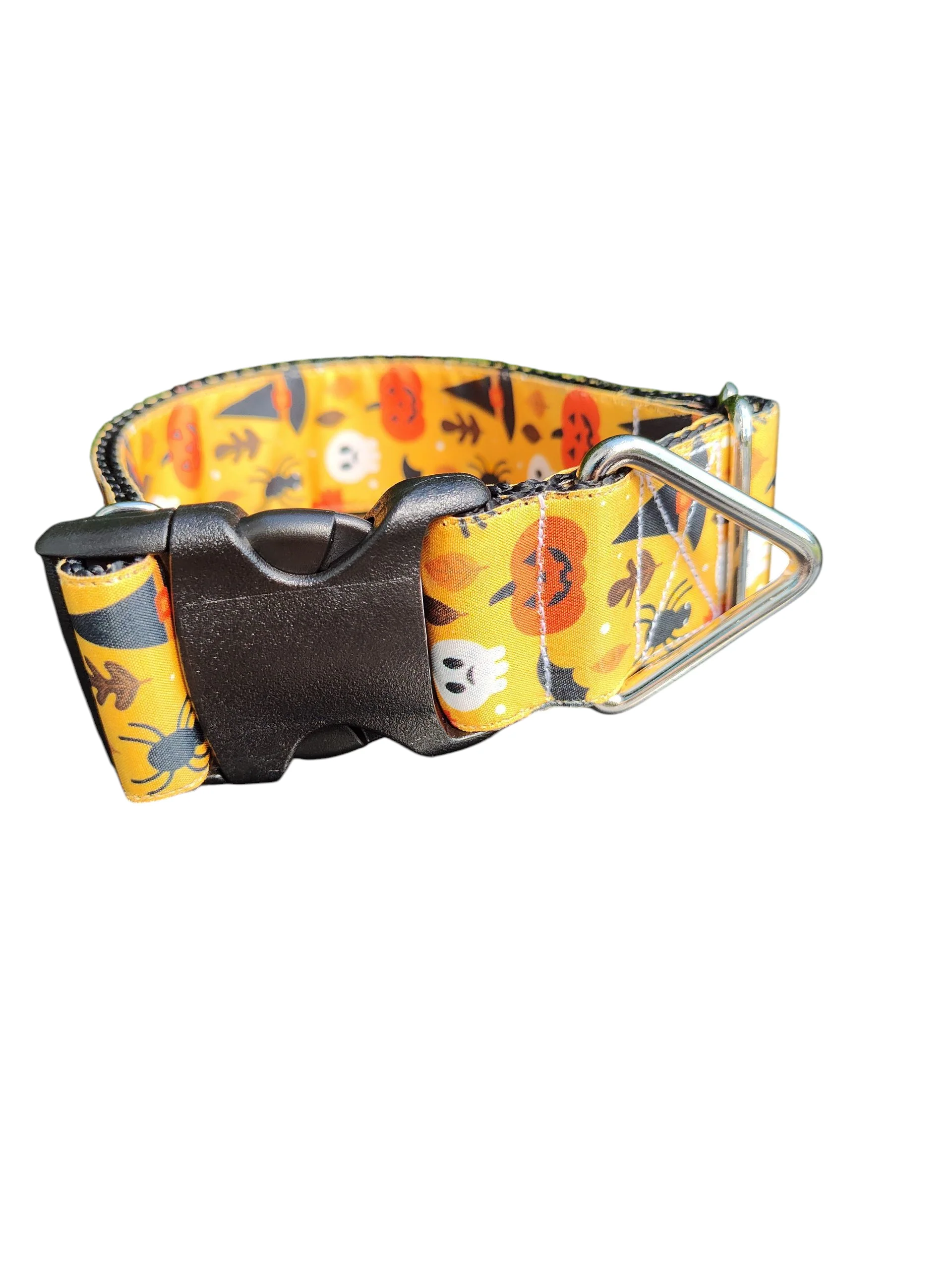 1.5" Wide Spooky Night Nylon Dog Collar - Image 2