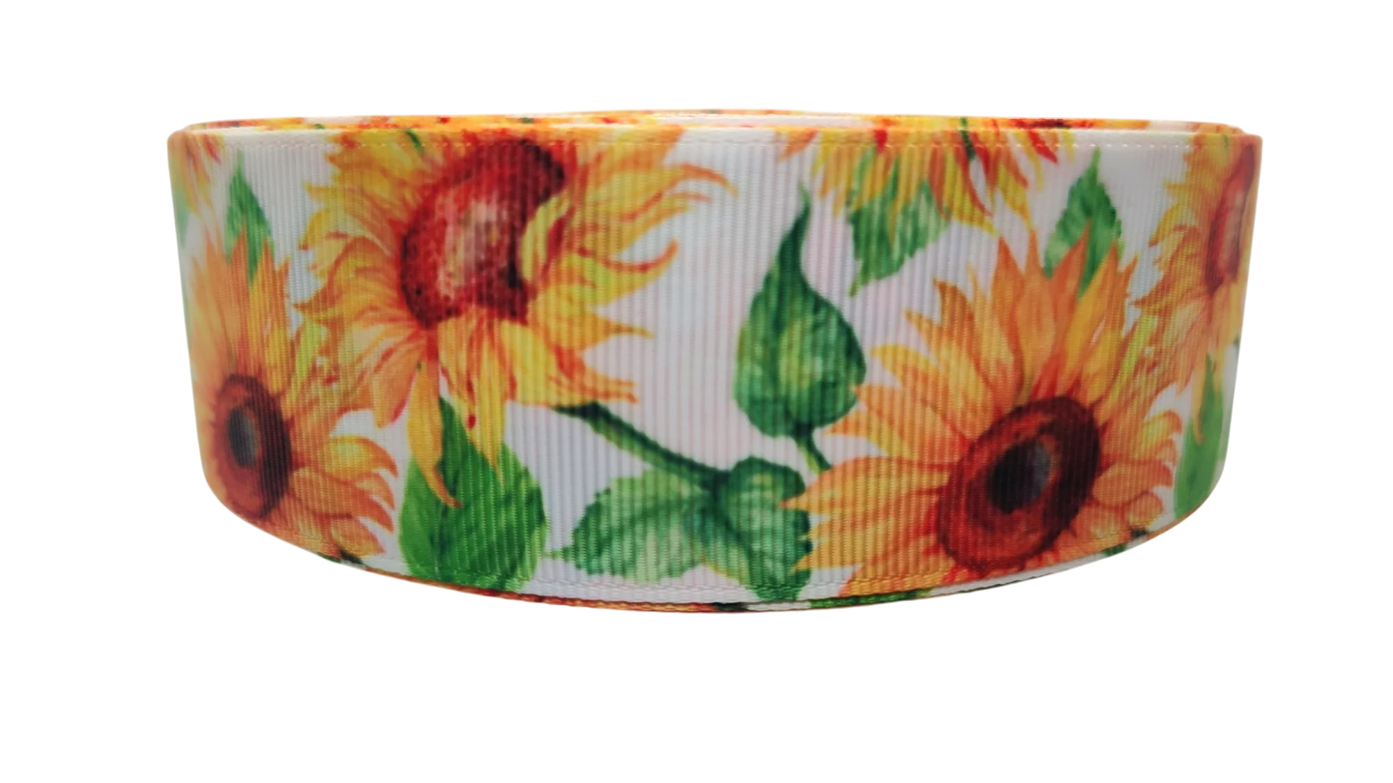 1.5" Wide Sunflowers Nylon Dog Collar - Image 2