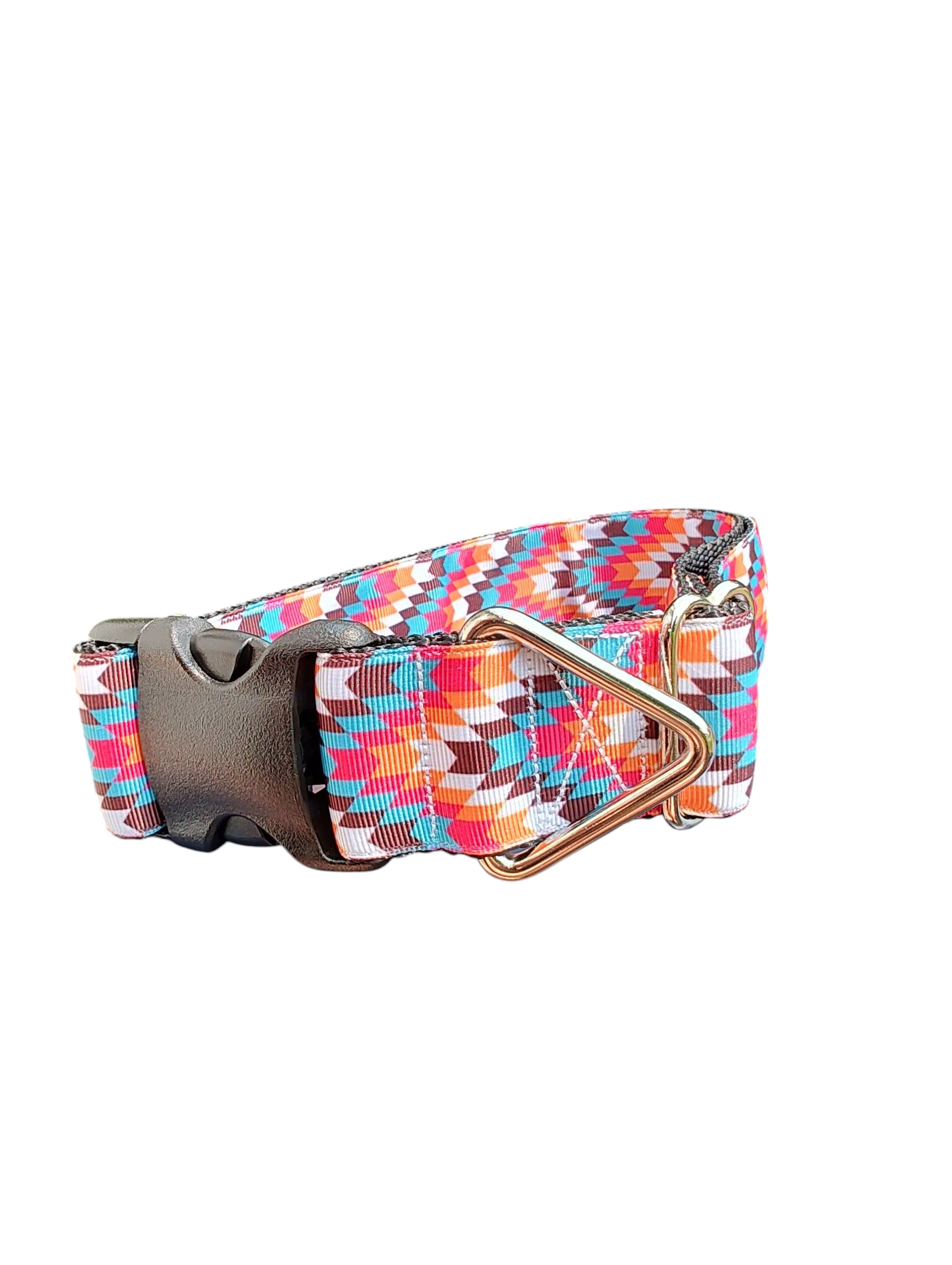 1.5" Wide Tribal Chevron Nylon Dog Collar - Image 2
