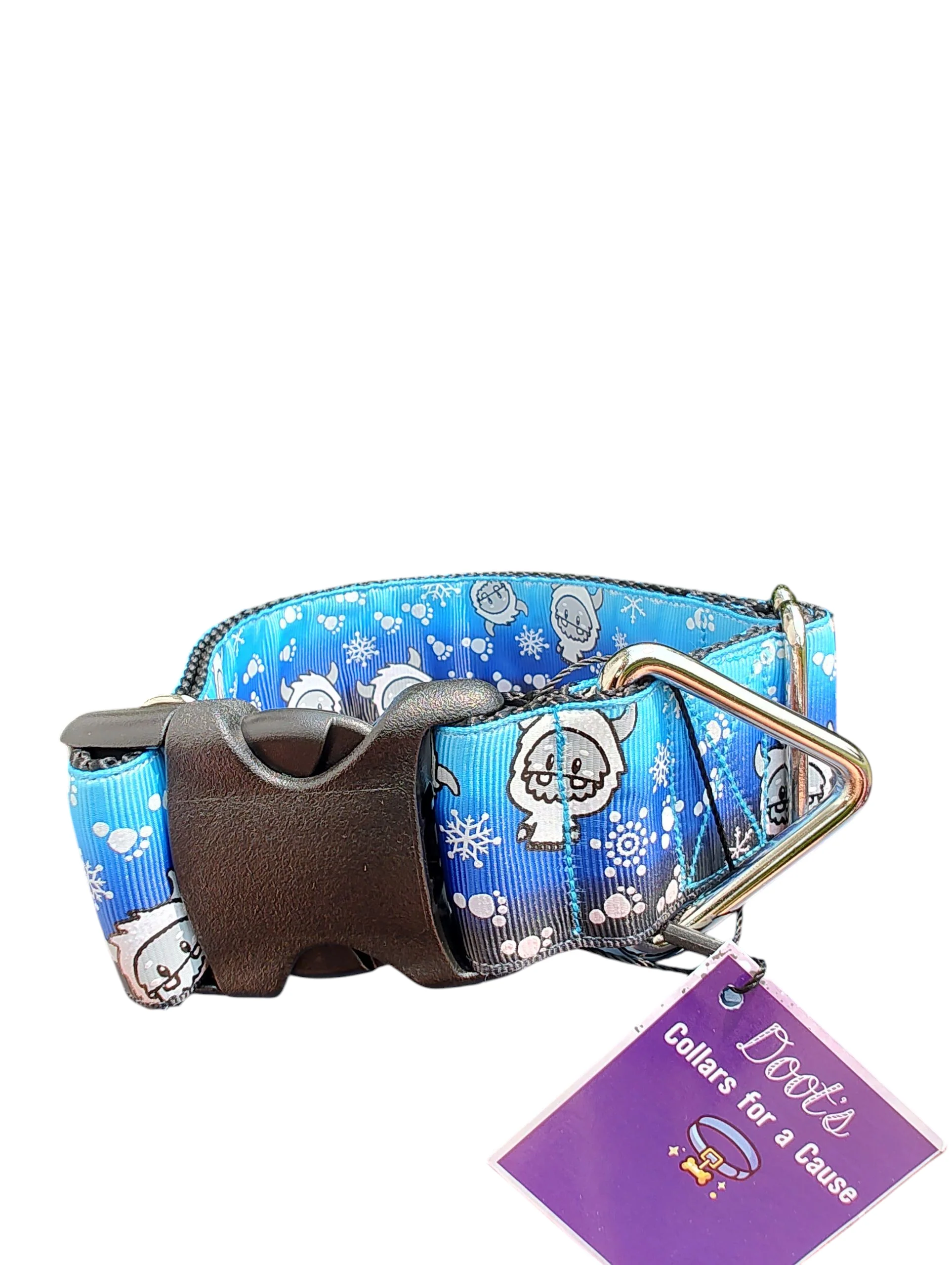 1.5" Wide Yeti Cryptid Nylon Dog Collar - Image 2