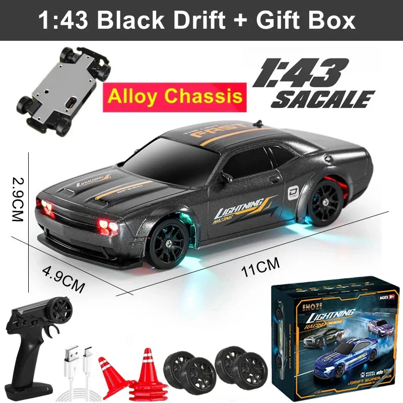 1/64 4WD High-Speed Drift RC Car – Mini Remote Control Racing Toy for Kids & Adults - Image 10