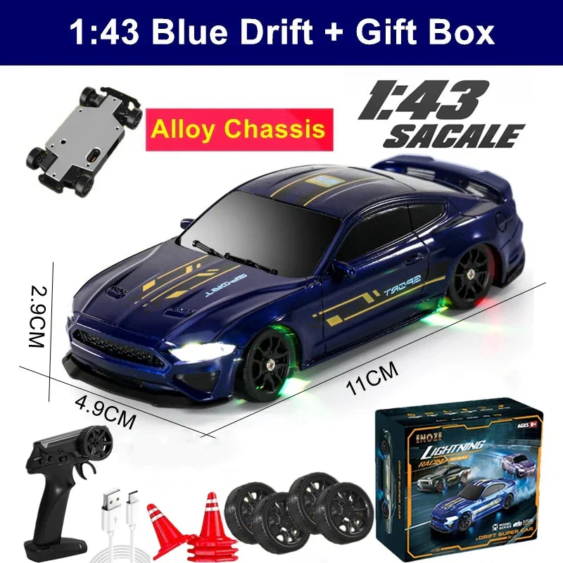 1/64 4WD High-Speed Drift RC Car – Mini Remote Control Racing Toy for Kids & Adults - Image 11