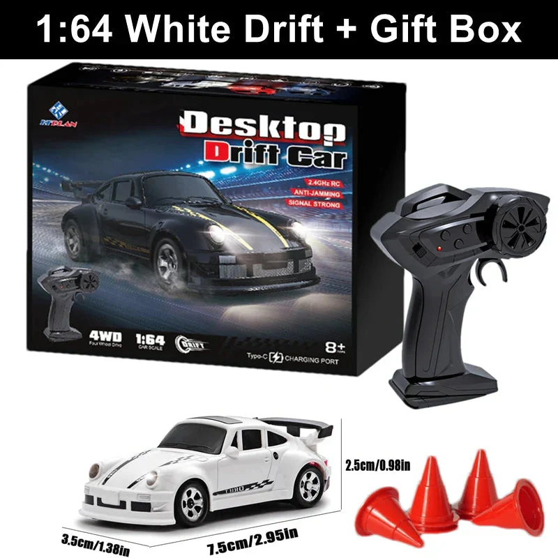 1/64 4WD High-Speed Drift RC Car – Mini Remote Control Racing Toy for Kids & Adults - Image 13