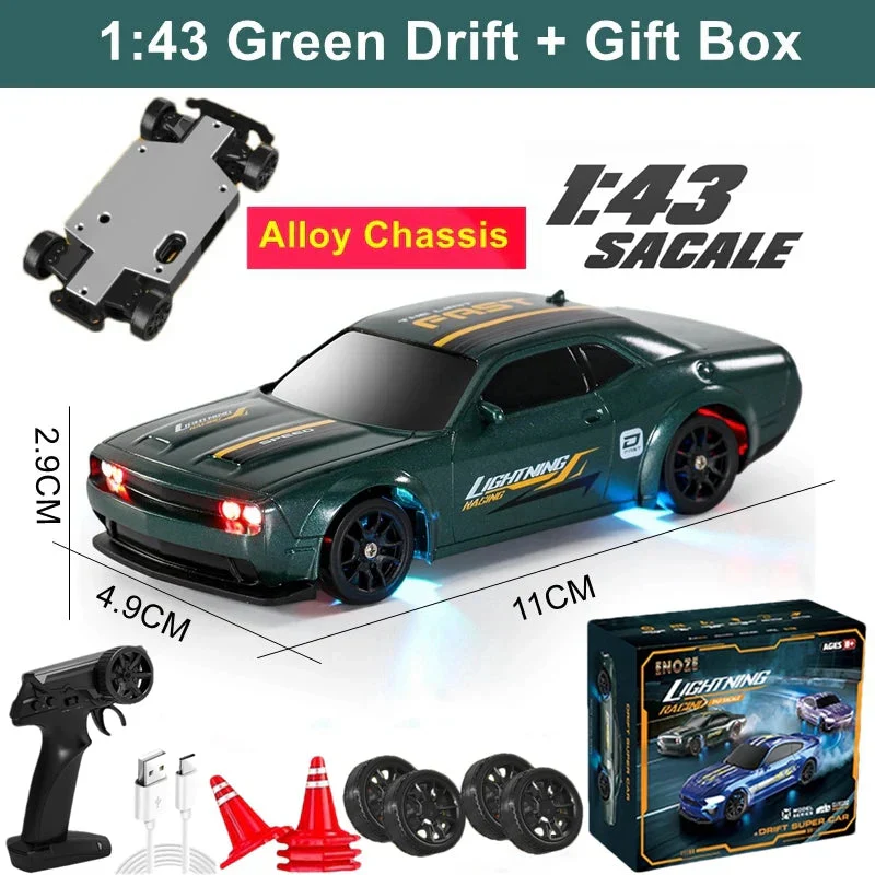 1/64 4WD High-Speed Drift RC Car – Mini Remote Control Racing Toy for Kids & Adults - Image 15