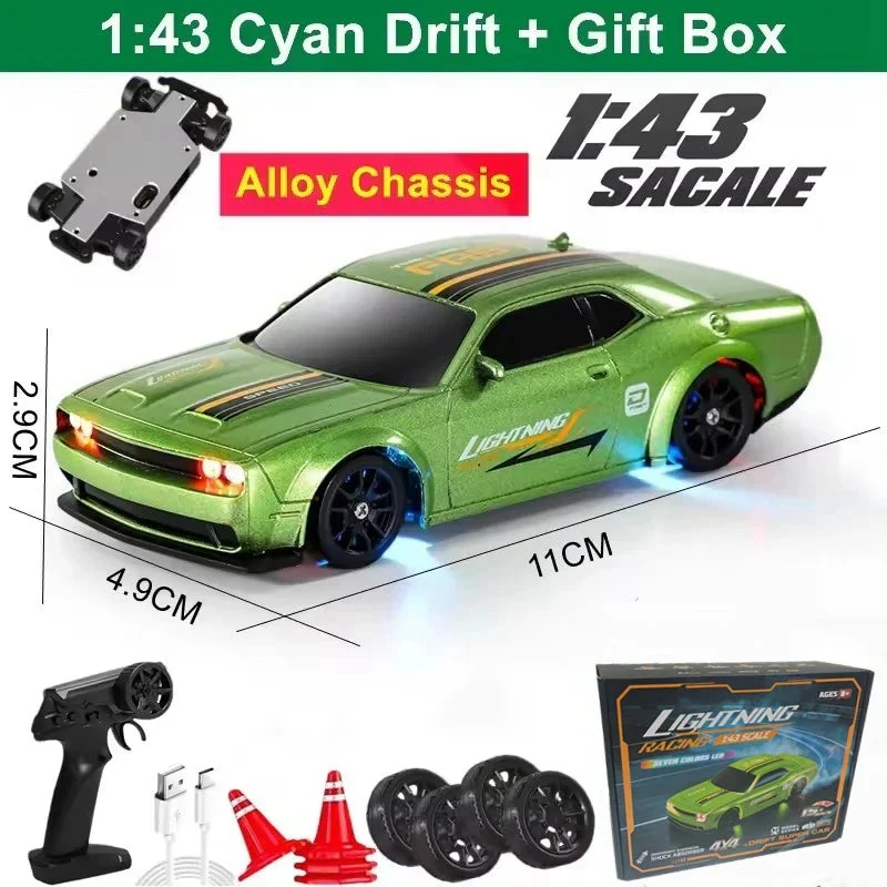 1/64 4WD High-Speed Drift RC Car – Mini Remote Control Racing Toy for Kids & Adults - Image 16