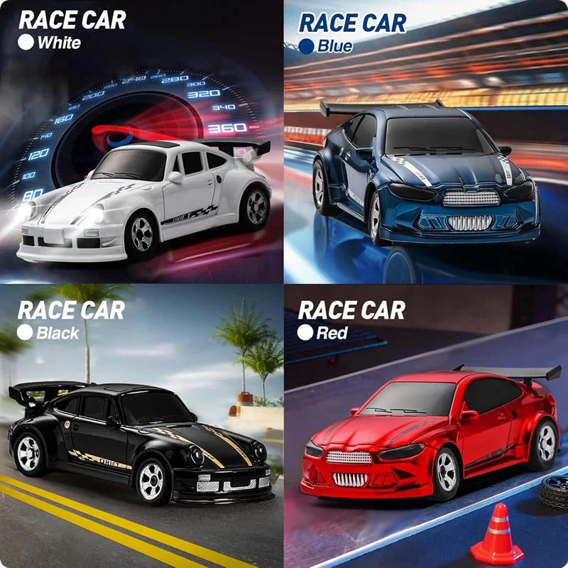 1/64 4WD High-Speed Drift RC Car – Mini Remote Control Racing Toy for Kids & Adults - Image 4