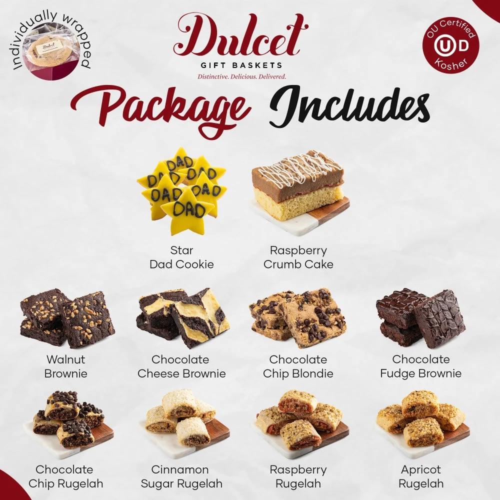 #1 Dad Star Cookies Gourmet Basket - Image 6