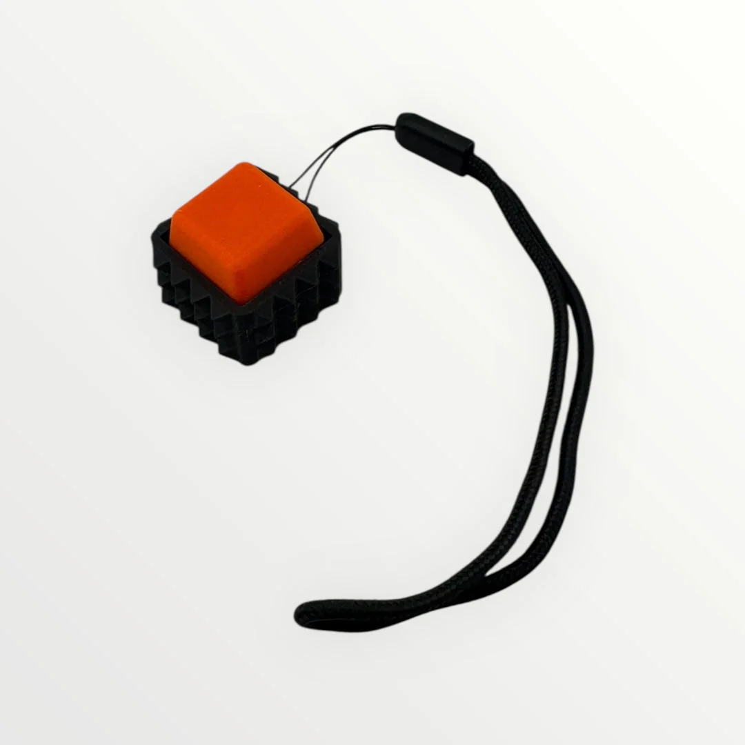 1 Spiky Mechanical Keyboard Fidget Toy Keychain - Image 2