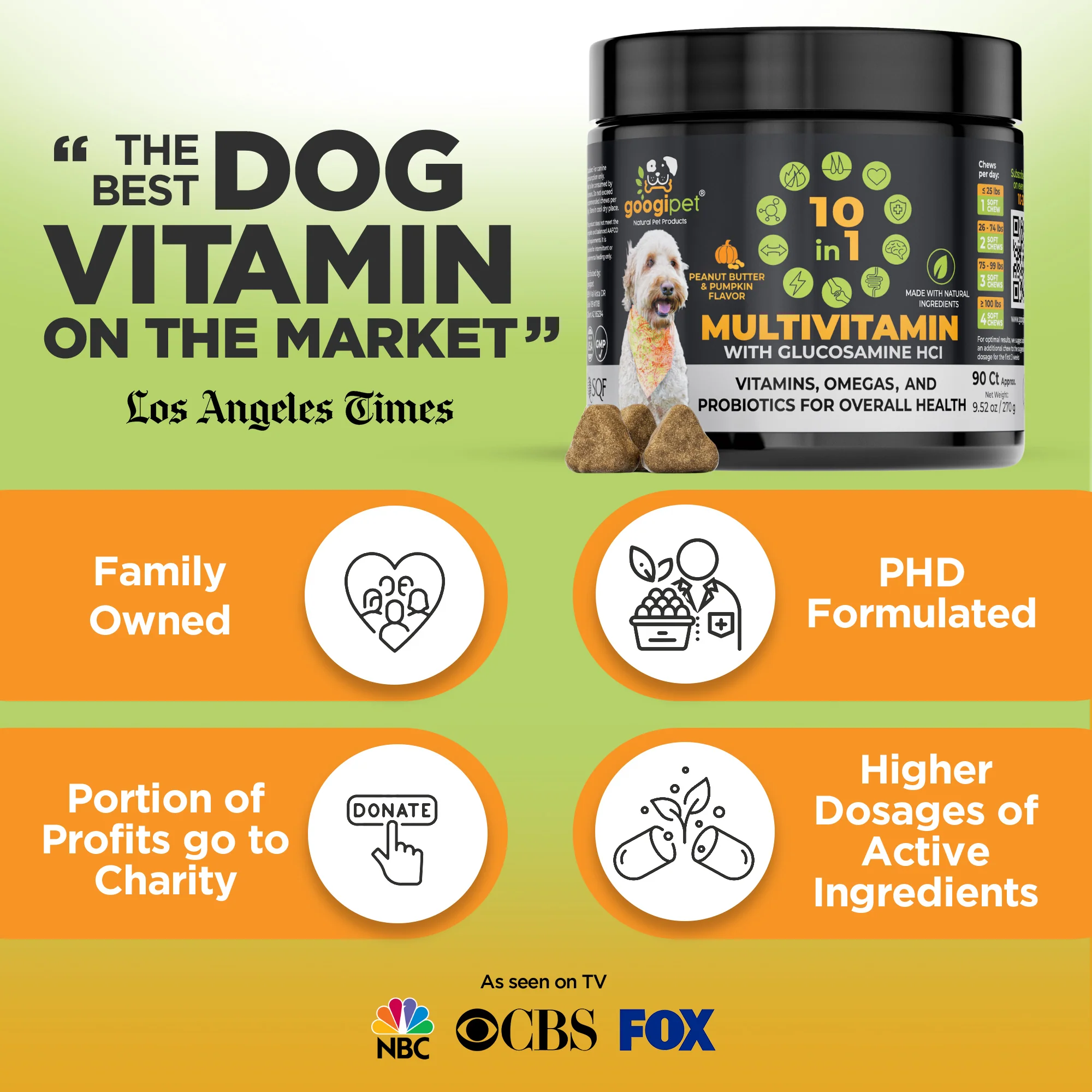 10 in 1 Multivitamin Chews for Dogs (Peanut Butter & Pumpkin Flavor) - Image 6