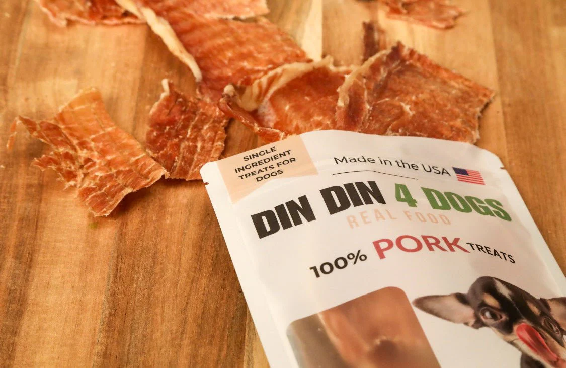 100% Pork Dog Treats, 5 Ounce Bag, Single Ingredient, High Protein - Image 2