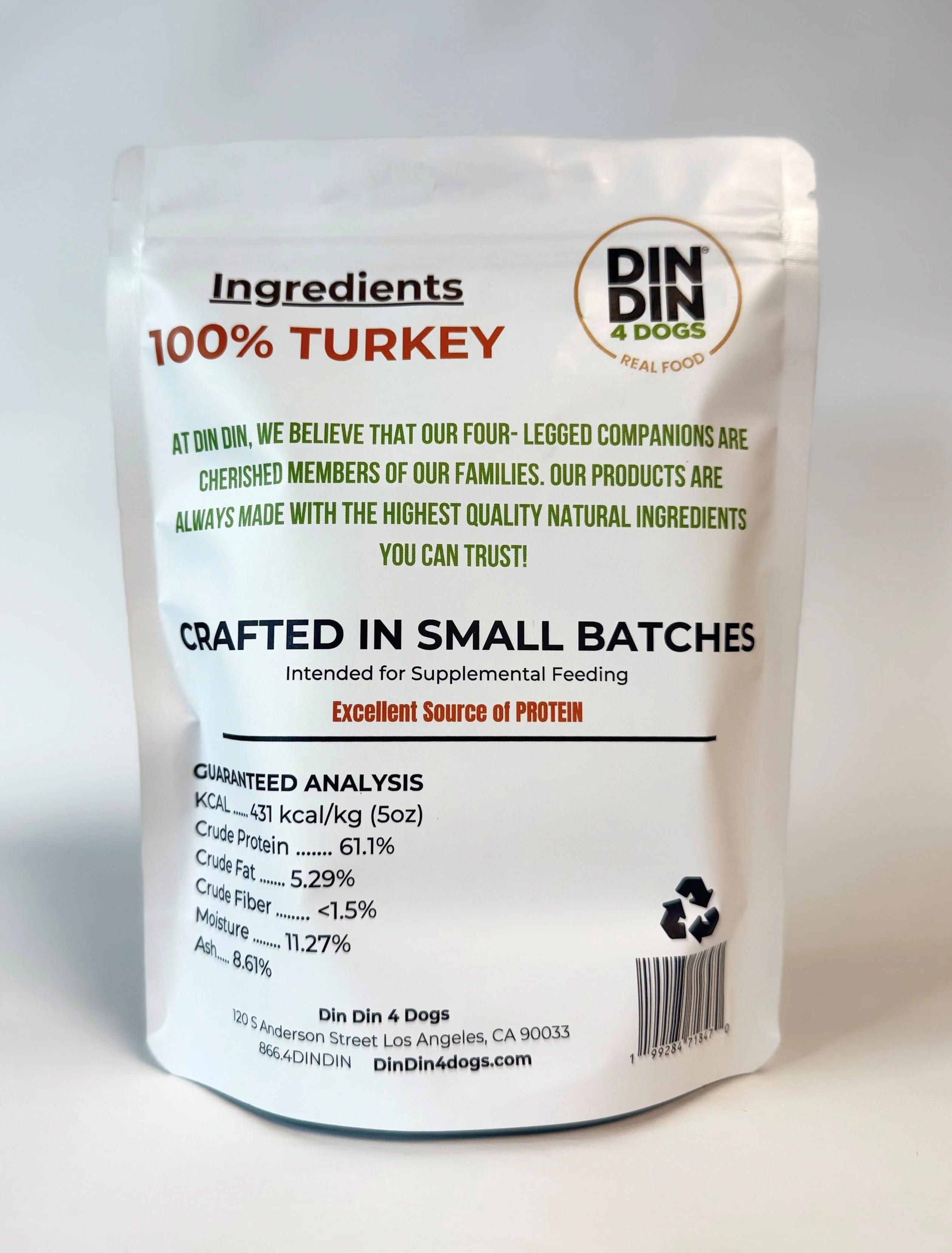 100% Turkey Dog Treats, 5 Ounce Bag, Single Ingredient, High Protein - Image 5