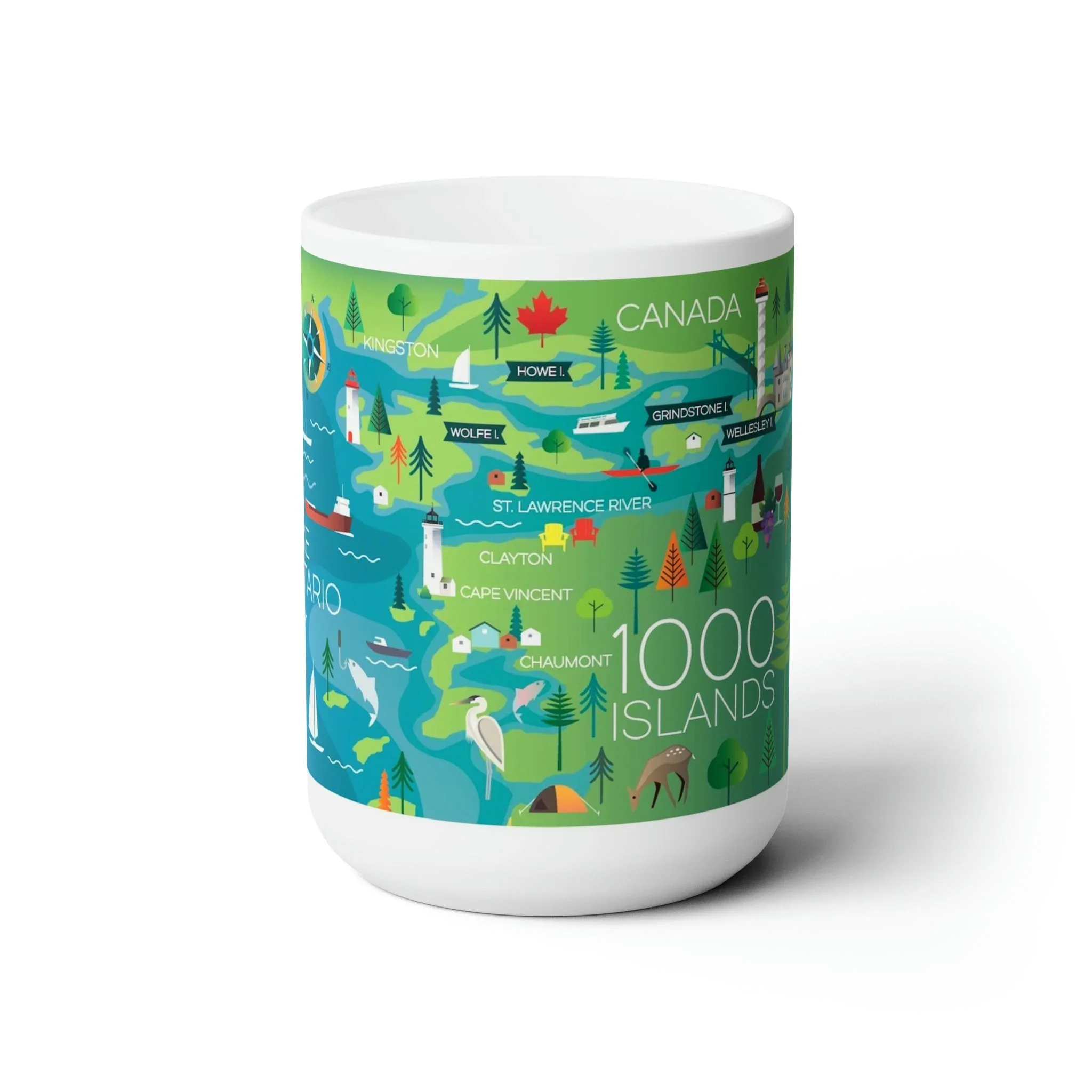 1000 Islands Ceramic Mug 11oz or 15oz - Image 2