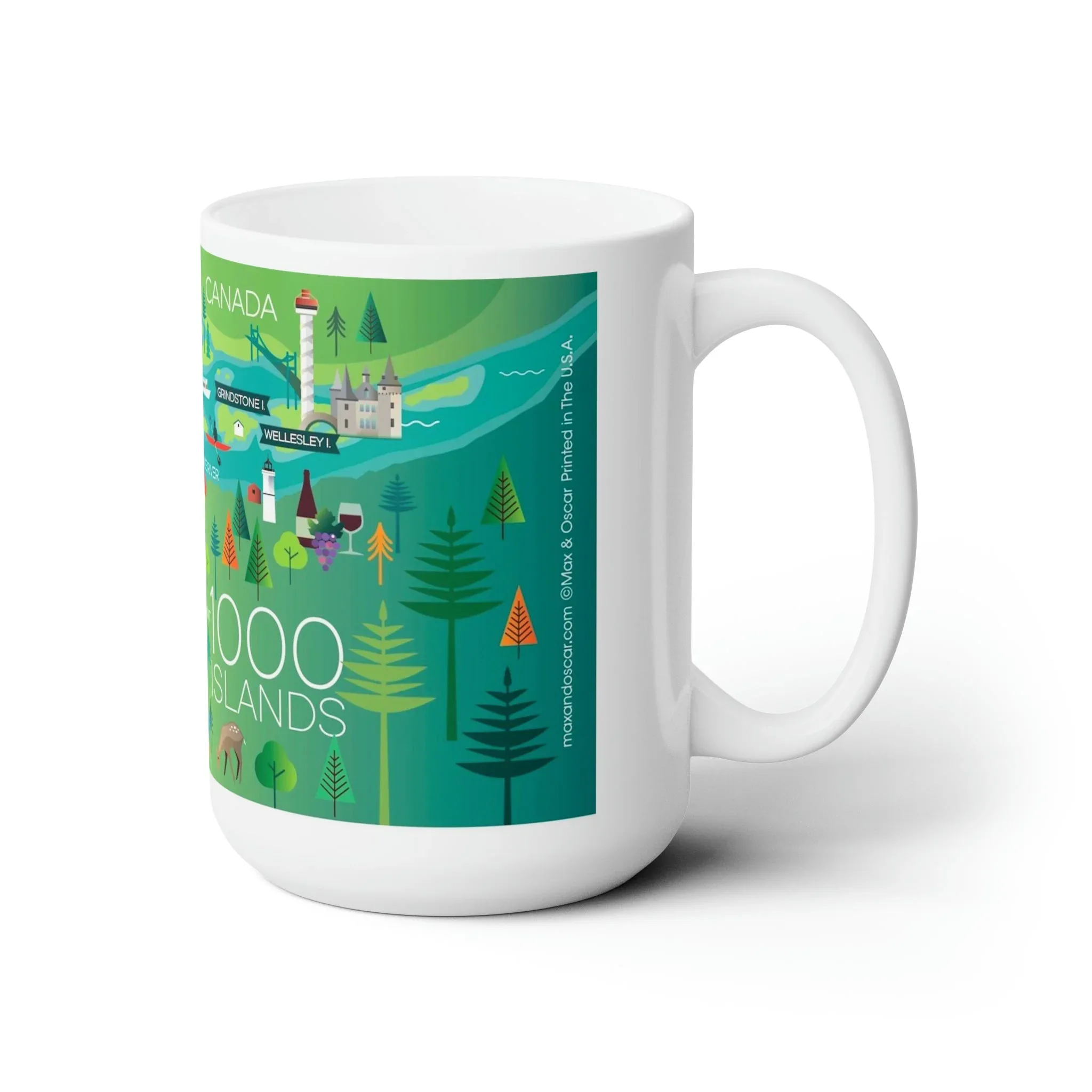 1000 Islands Ceramic Mug 11oz or 15oz - Image 3