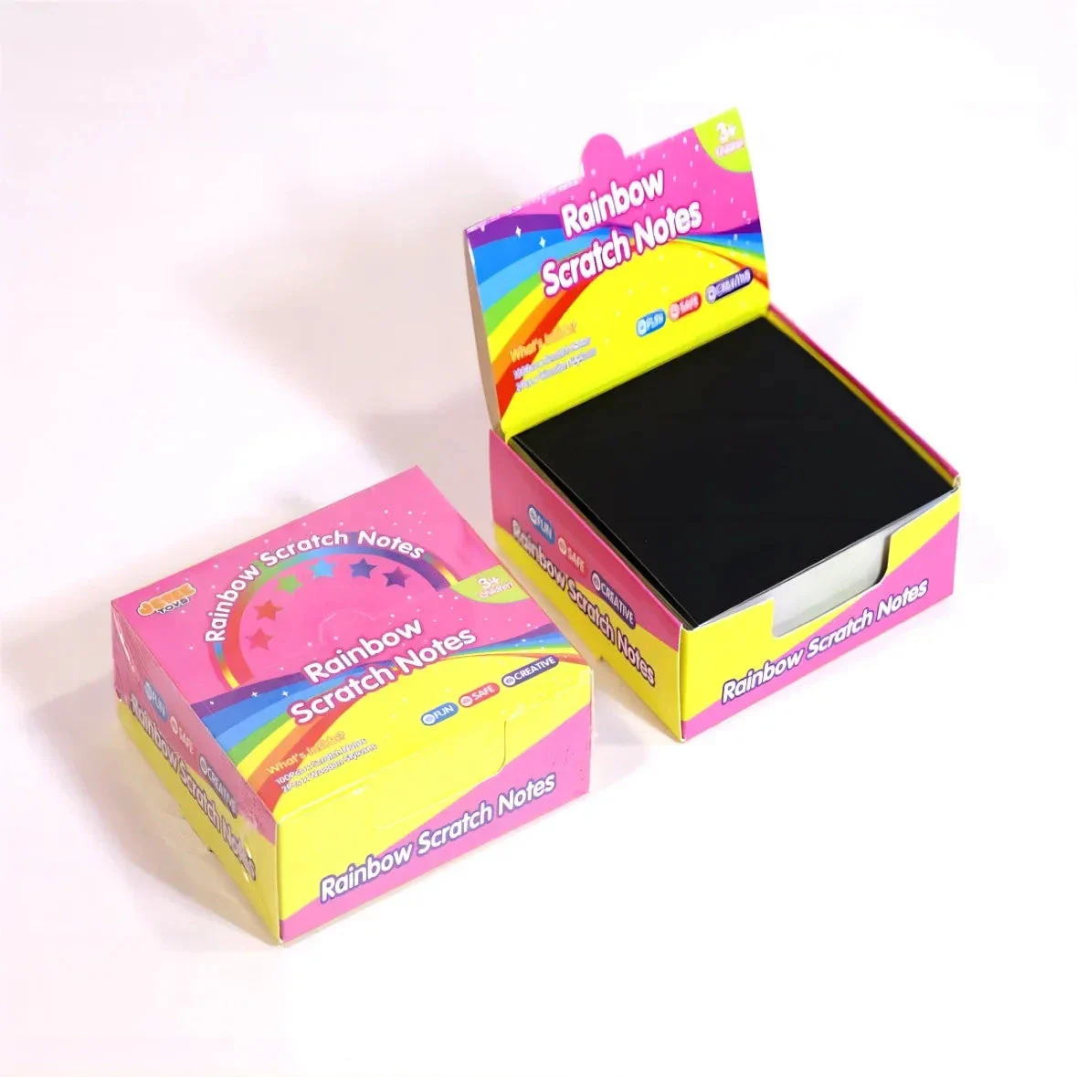 100PCS Rainbow Scratch Art Kit - Non-Toxic Craft Set with Wooden Stylus for Kids Ages 5-12 - Image 5