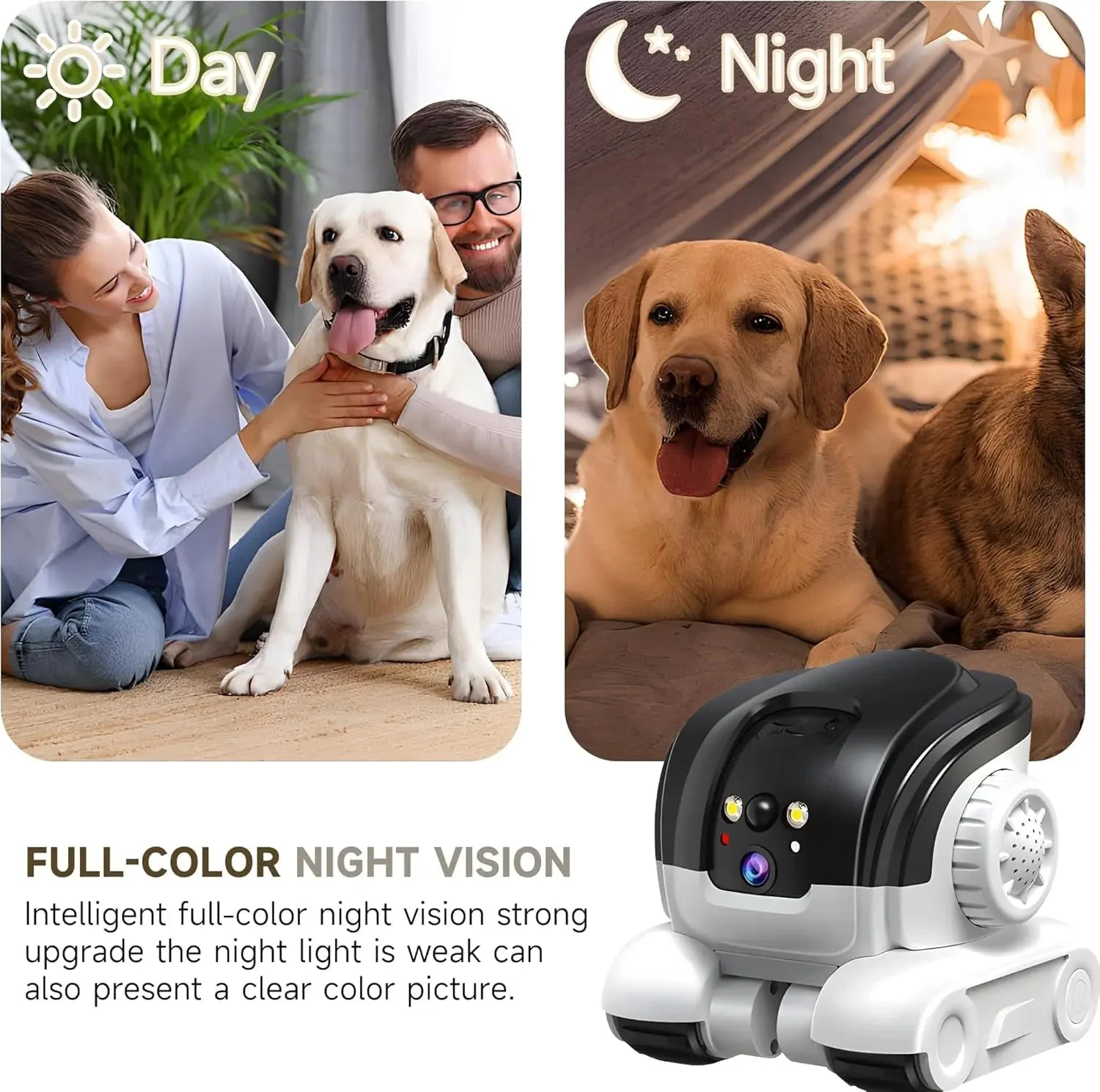 1080P Smart Pet Camera WiFi Robot 2-Way Audio Night Vision Motion Tracking(2026) - Image 4