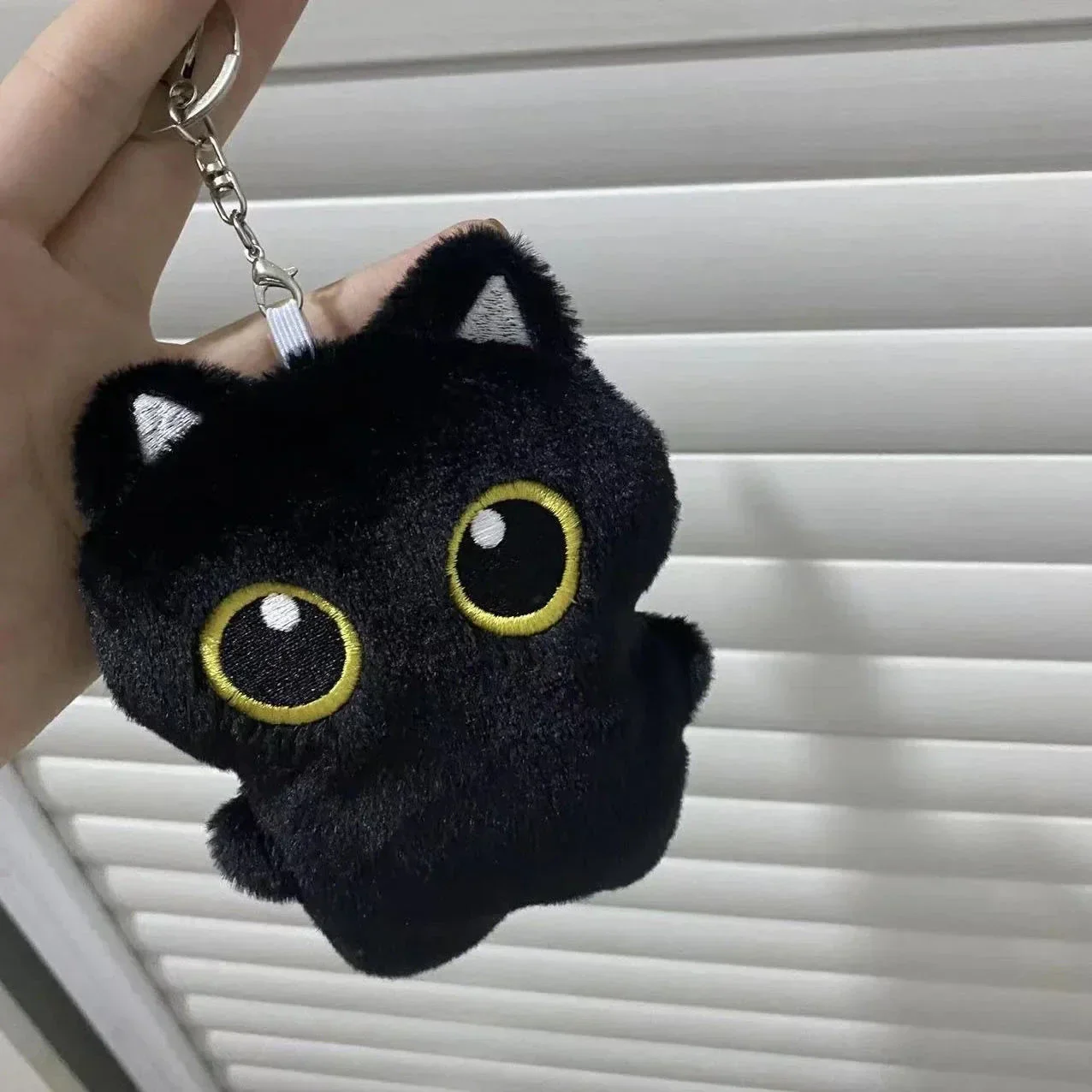 10cm Cute Black Cat Plush Toy – Small Stuffed Doll Pendant Gift - Image 3