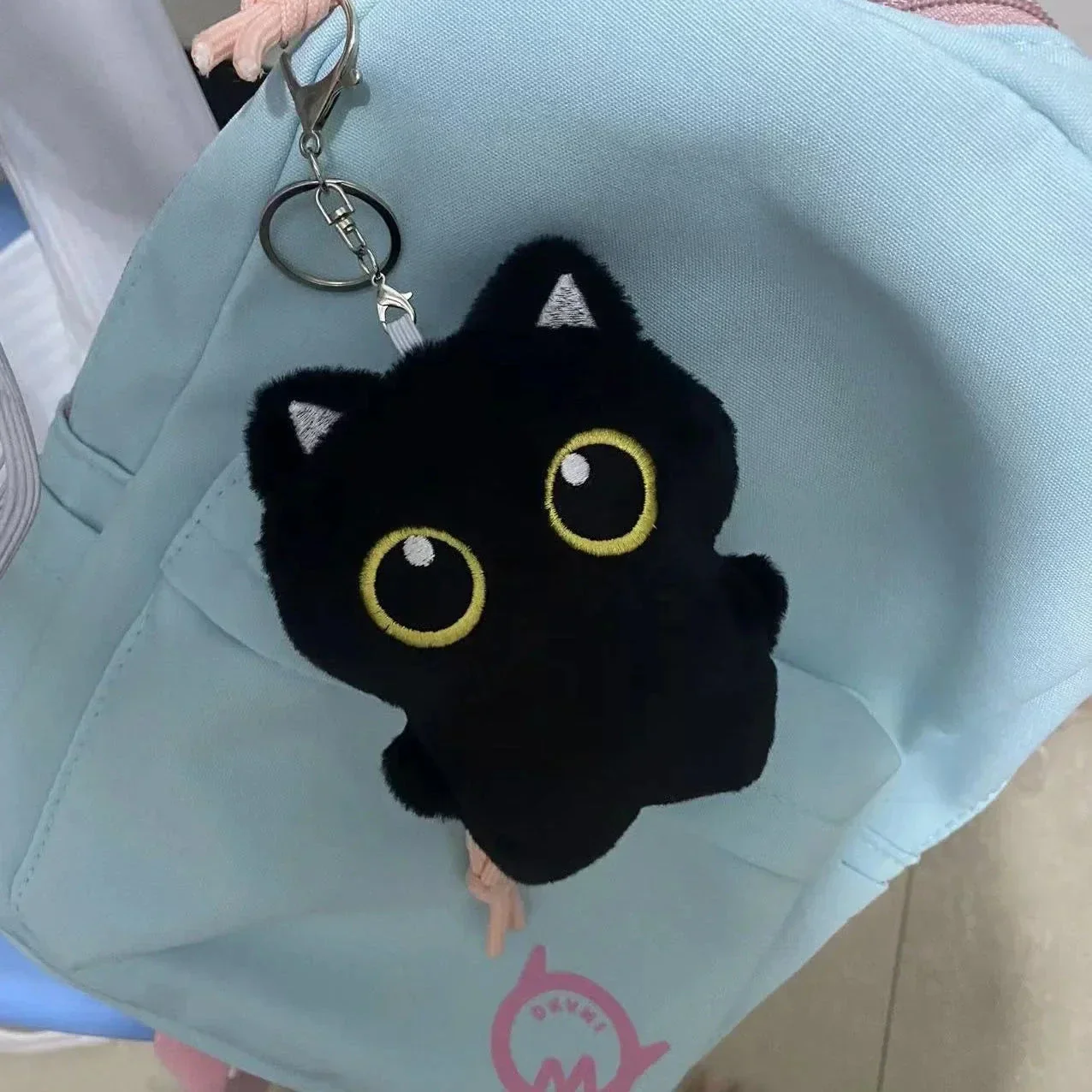 10cm Cute Black Cat Plush Toy – Small Stuffed Doll Pendant Gift - Image 5