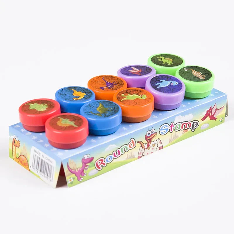 10pcs Assorted Self-Inking Stamps for Kids - DIY Craft & Scrapbooking - Image 11