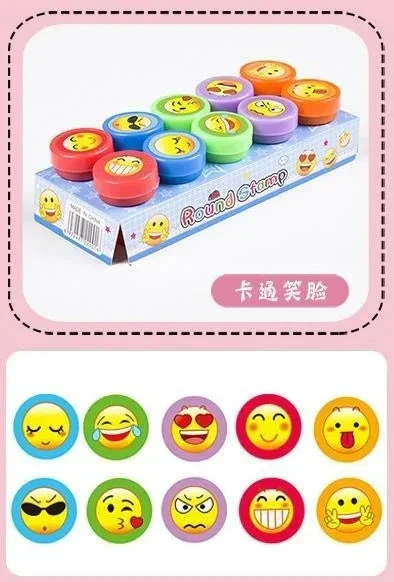 10pcs Assorted Self-Inking Stamps for Kids - DIY Craft & Scrapbooking - Image 15