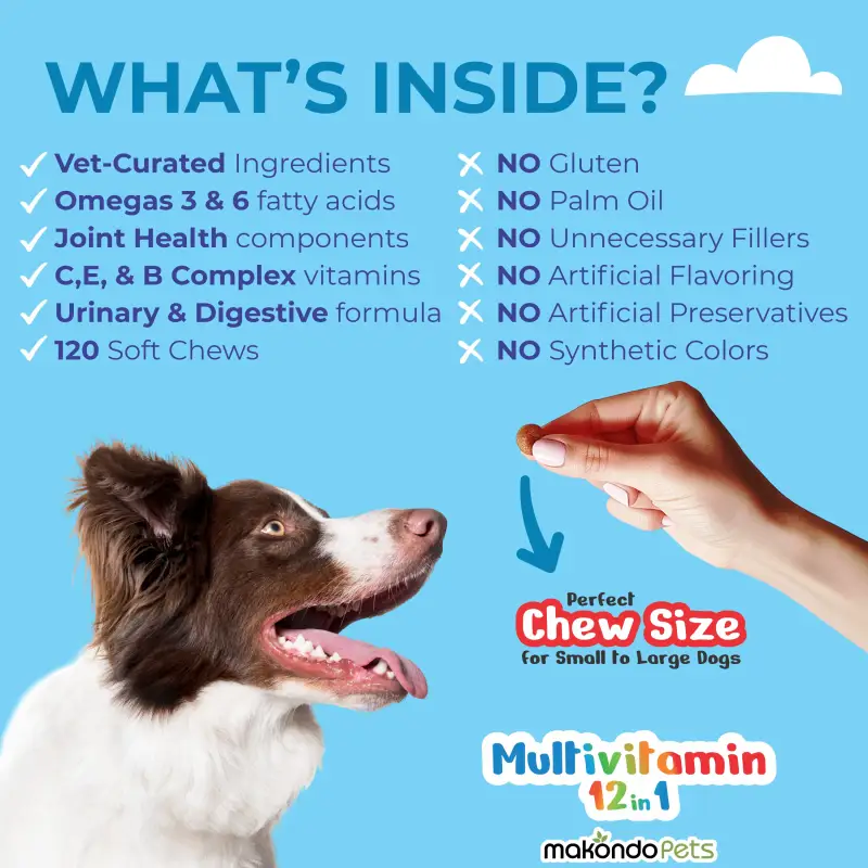 12 in 1 Multivitamin for Dogs - 120 Soft Chews - Image 3