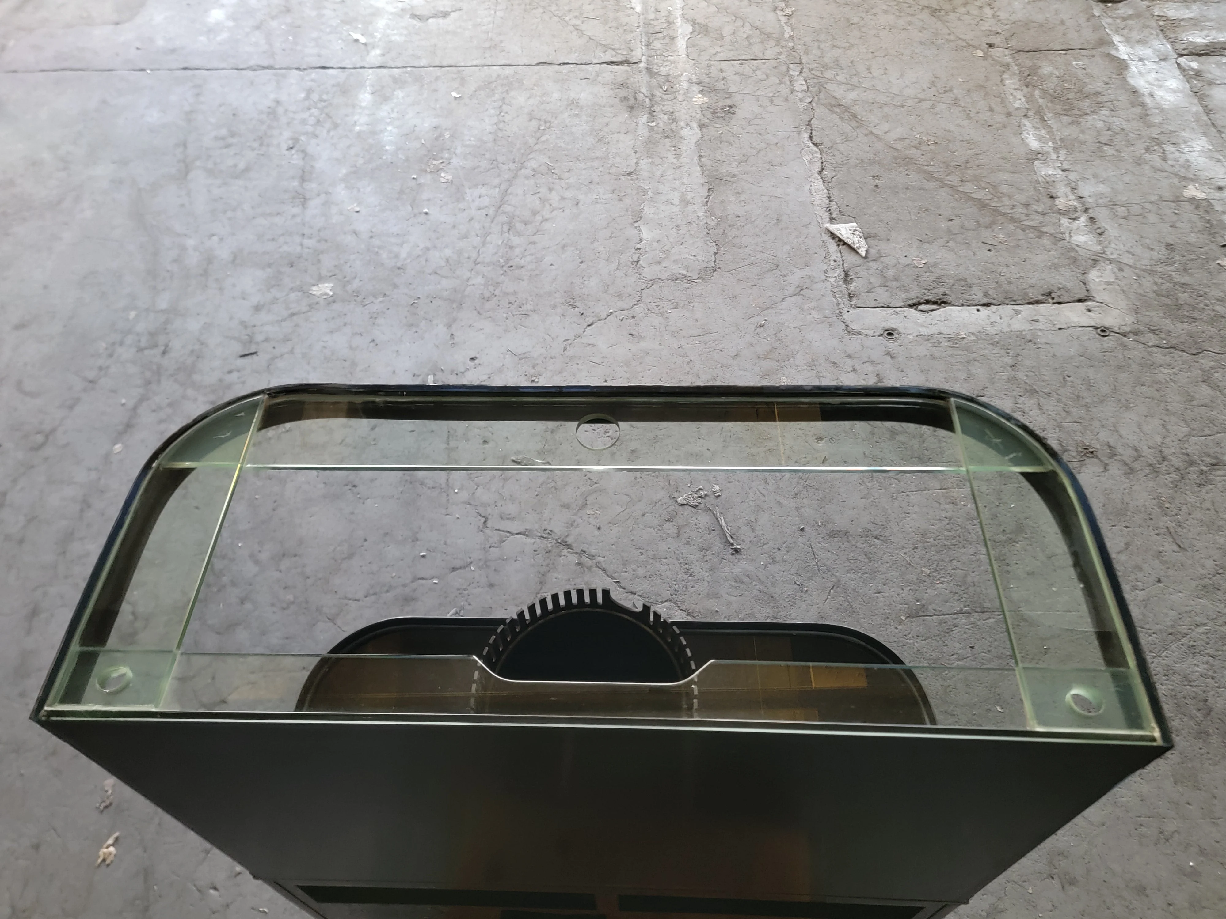120g Curved Panoramic Flat Bowfront Glass Reef-Ready Aquarium in Marble Finish Stand - Image 5