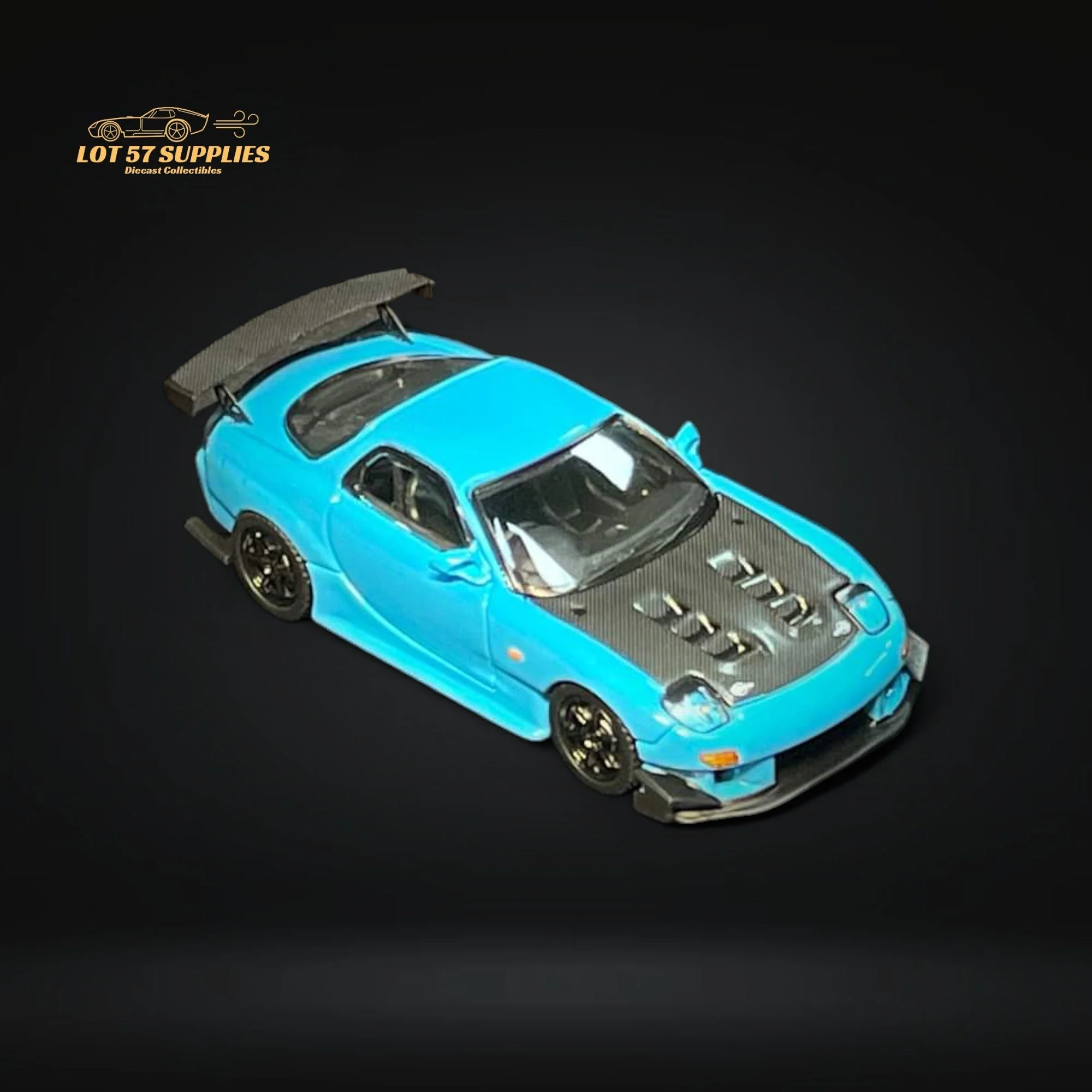 123 Hobby Mazda FD3S RX-7 Baby Blue 1:64 - Image 2