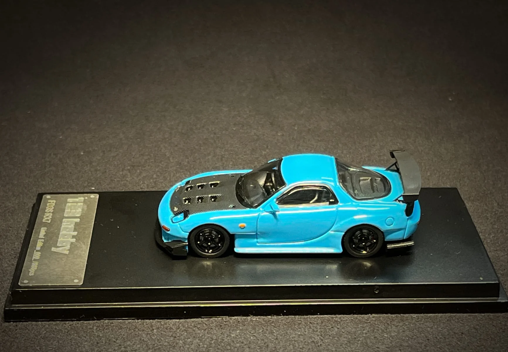 123 Hobby Mazda FD3S RX-7 Baby Blue 1:64 - Image 4