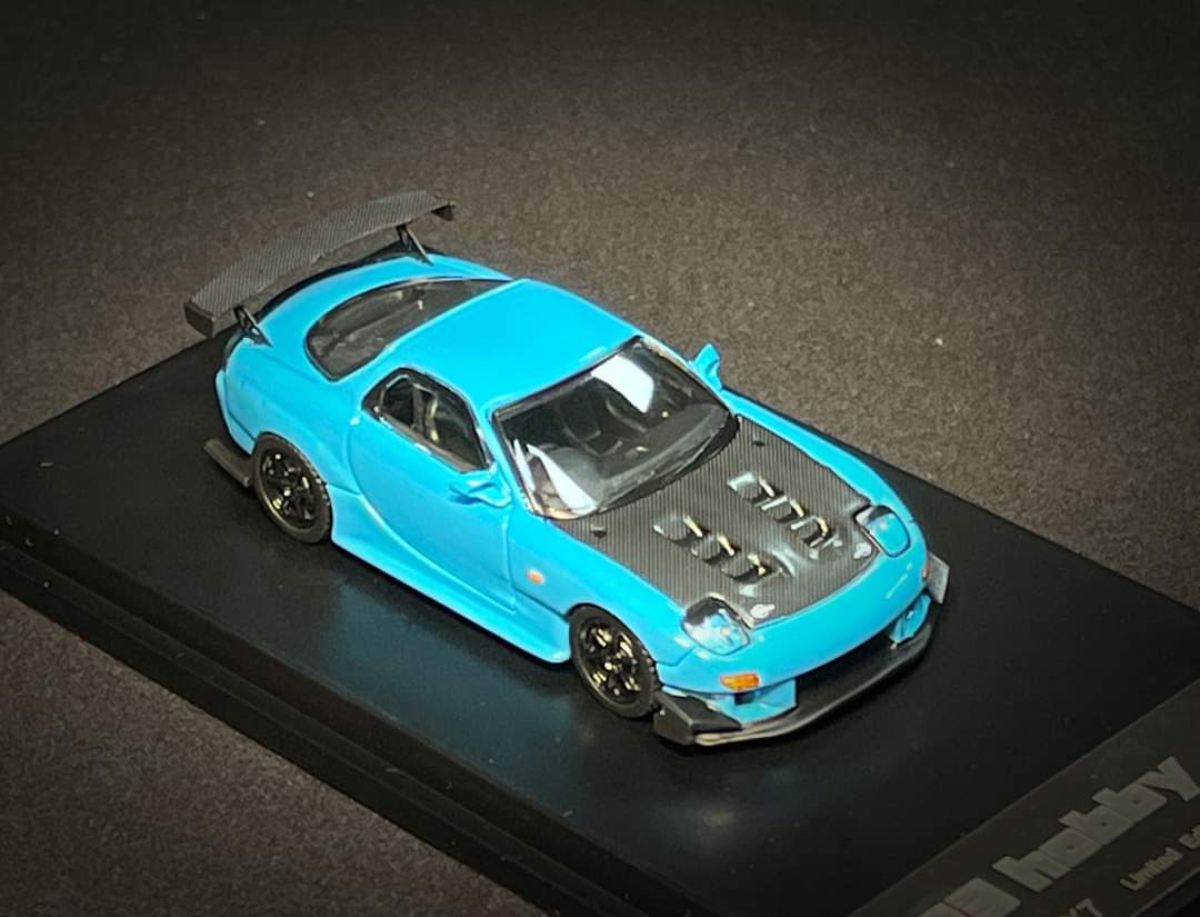 123 Hobby Mazda FD3S RX-7 Baby Blue 1:64 - Image 5