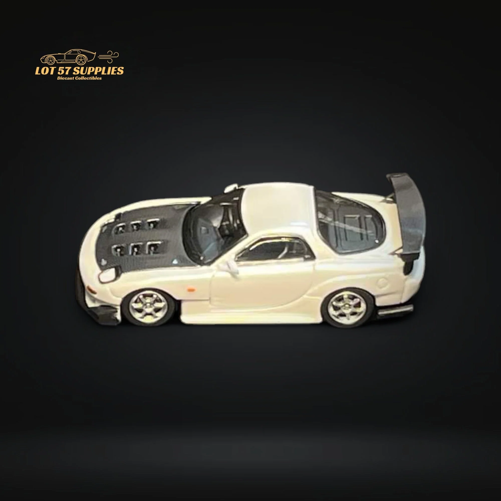 123 Hobby Mazda FD3S RX-7 Pearl White 1:64 - Image 2