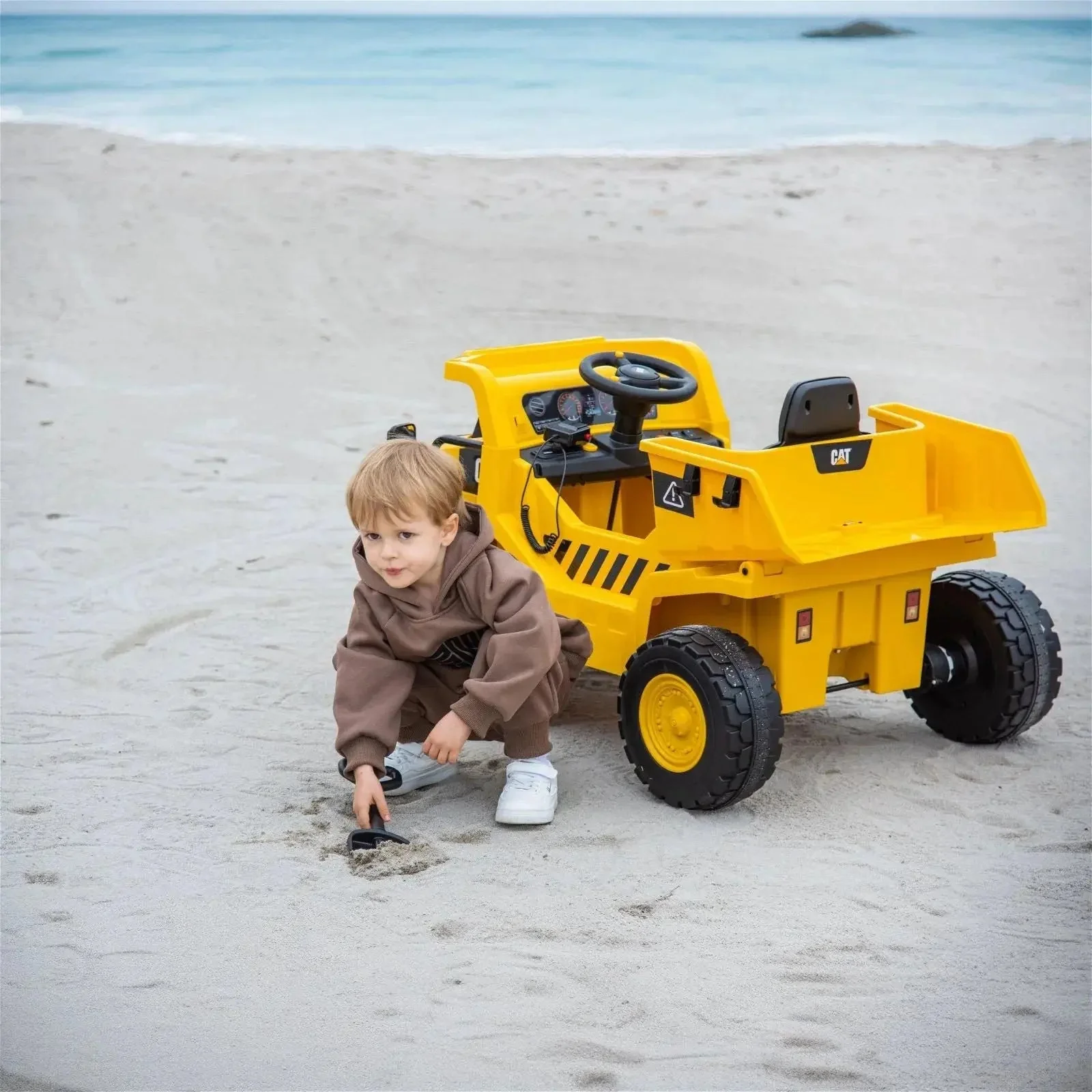 12V CAT Electric Dump Truck 1 Seater Ride-On - Image 5