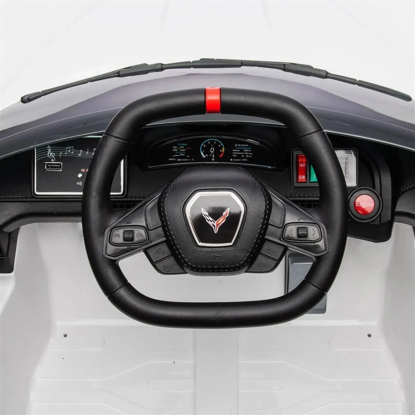 12V Chevrolet Corvette C8 Stingray 1-Seater Kids Ride-On Car - Image 38