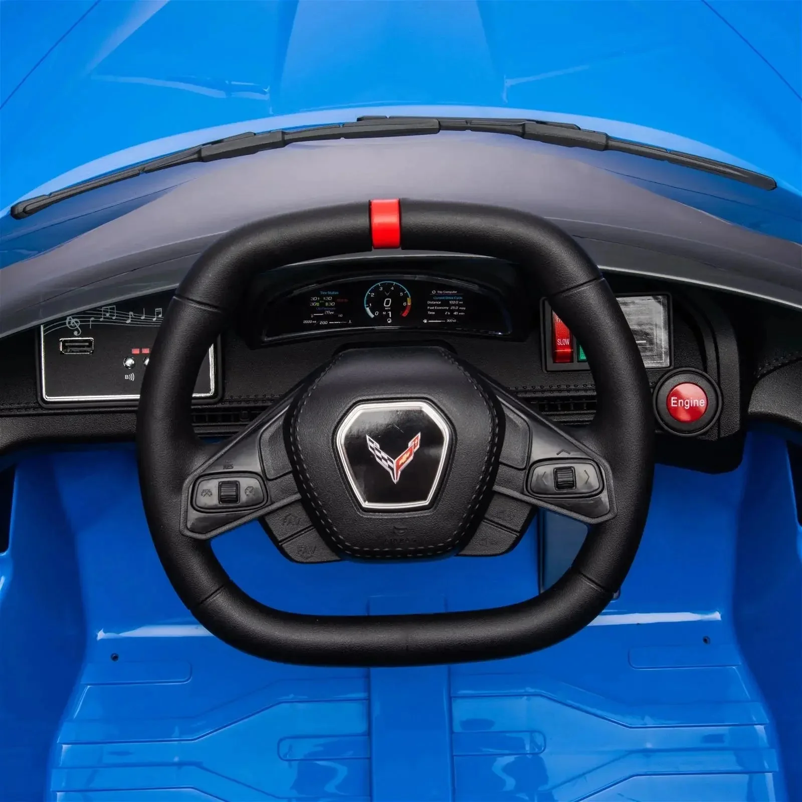 12V Chevrolet Corvette C8 Stingray 1-Seater Kids Ride-On Car - Image 8