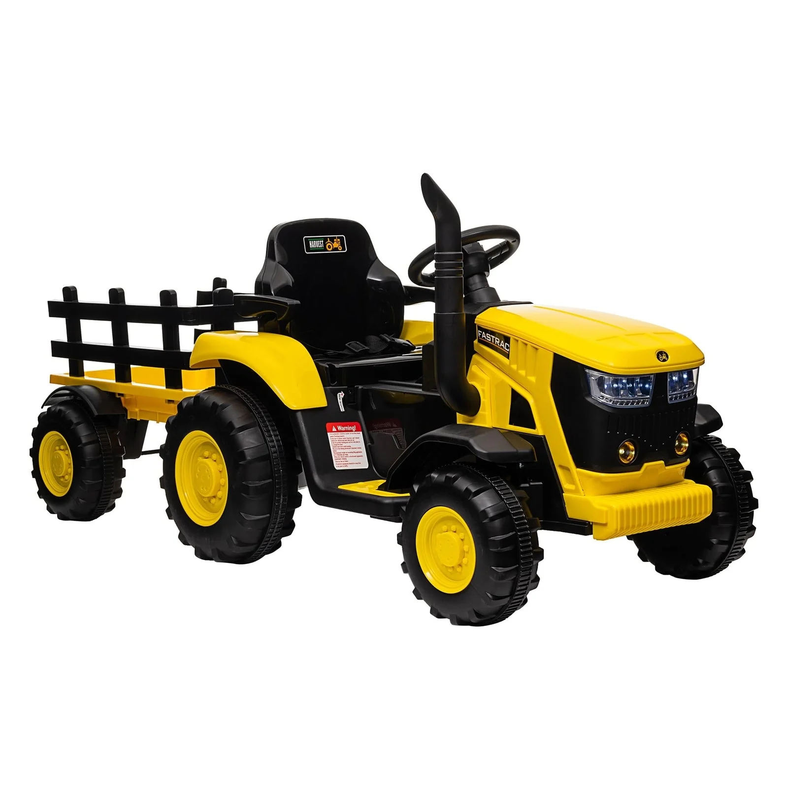12V Electric Ride-On Tractor with Trailer for Kids, Battery Powered Vehicle - Image 12
