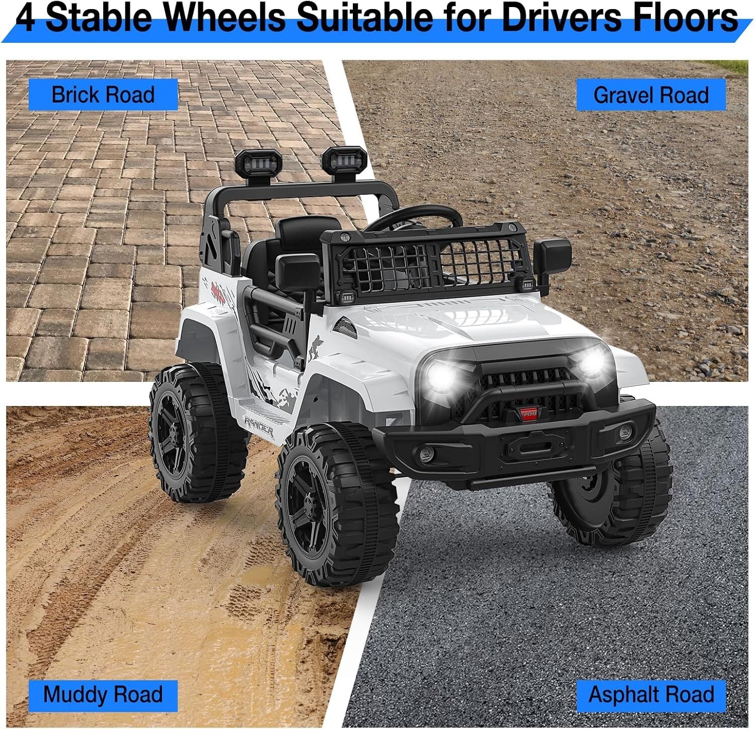 12V Electric Ride-On Truck Car for Kids with Remote Control and Music - Image 7