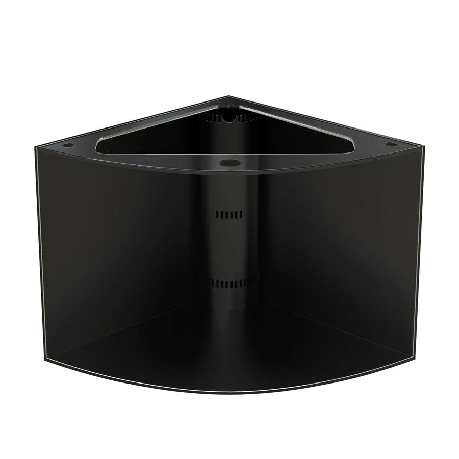 136g Corner 1/4 Cylinder Glass Reef-Ready Aquarium Set in Walnut - Image 4