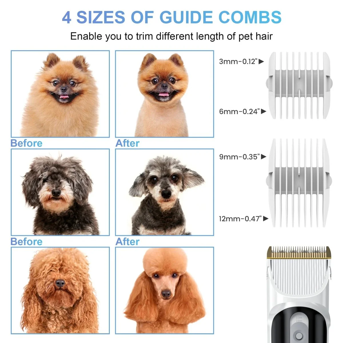 14Kpa Dog Grooming Kit & Vacuum, 2.5L Pet Hair Vacuum Suction - Image 6