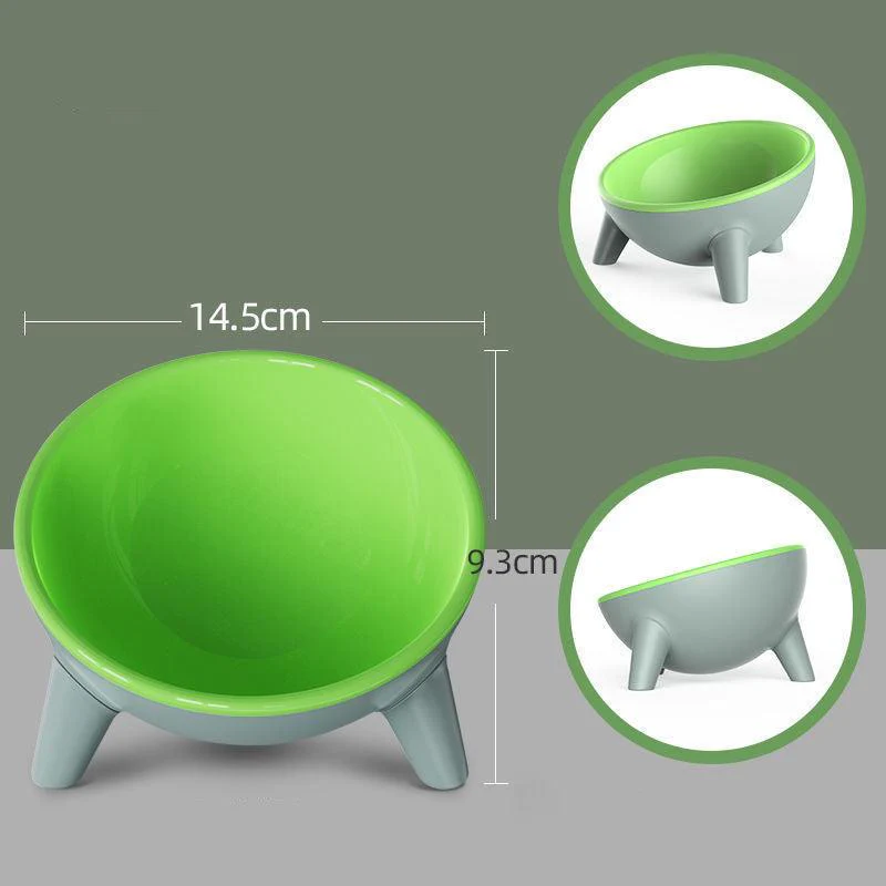 15° Tilted Raised Pet Feeding Bowls - Image 2