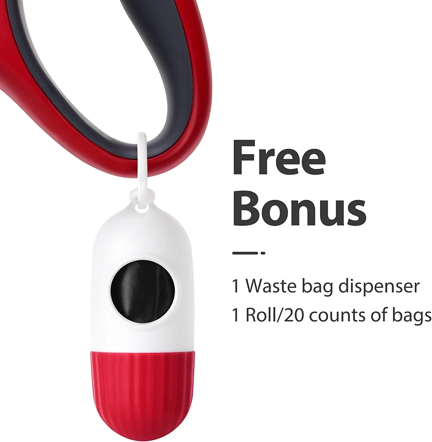 16 ft Retractable Dog Leash with Dispenser and Poop Bags - Image 2