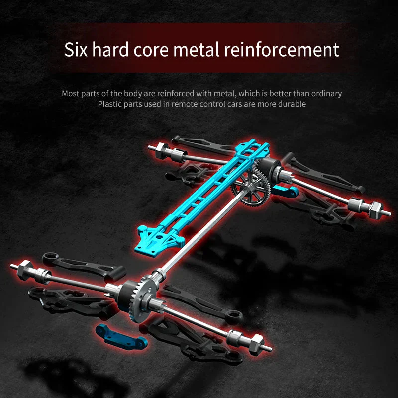 16103PRO 2.4GHz 70KM/H Professional RC Car: Brushless Motor, 1:16 Scale 4WD High-Speed Off-road Climbing Vehicle Wtith LED Light - Image 4