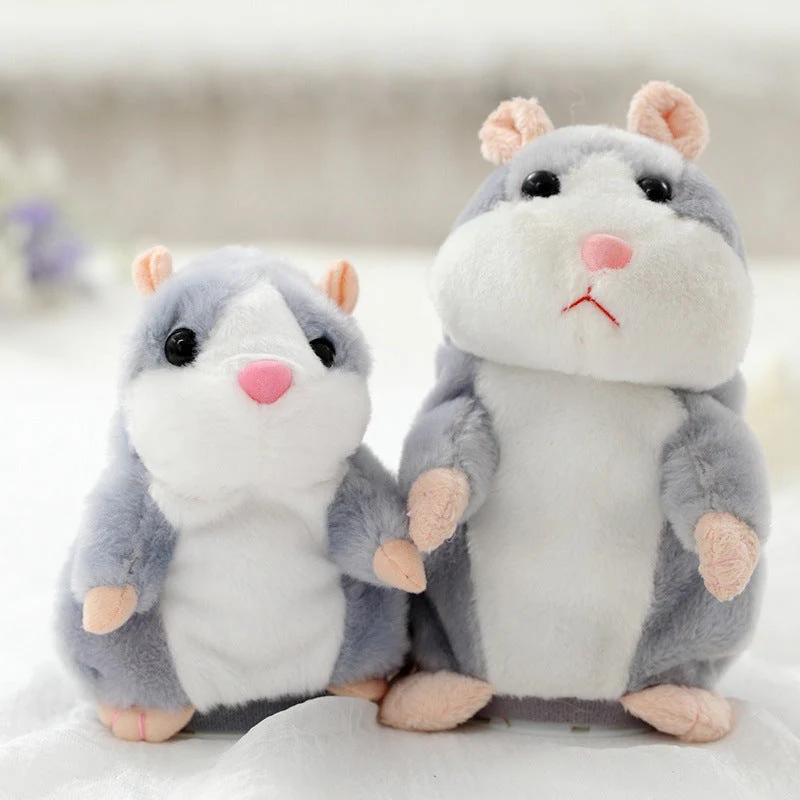 16cm Christmas Talking Hamster Plush Toy Interactive Sound Record Plush Hamster Stuffed Toys for Children Kids Christmas Gift - Image 4